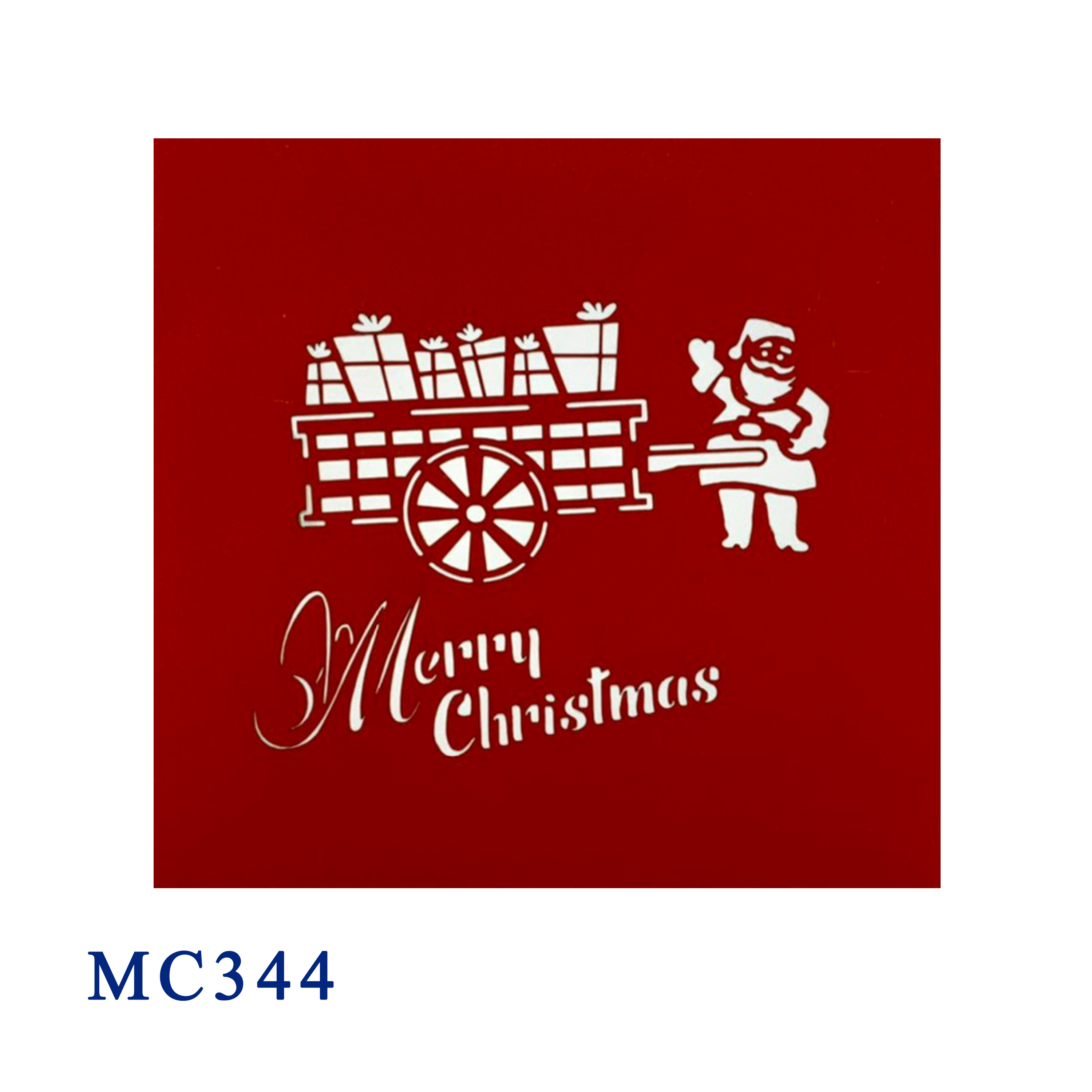 Santa Claus With Noel Gifts Pop Up Card