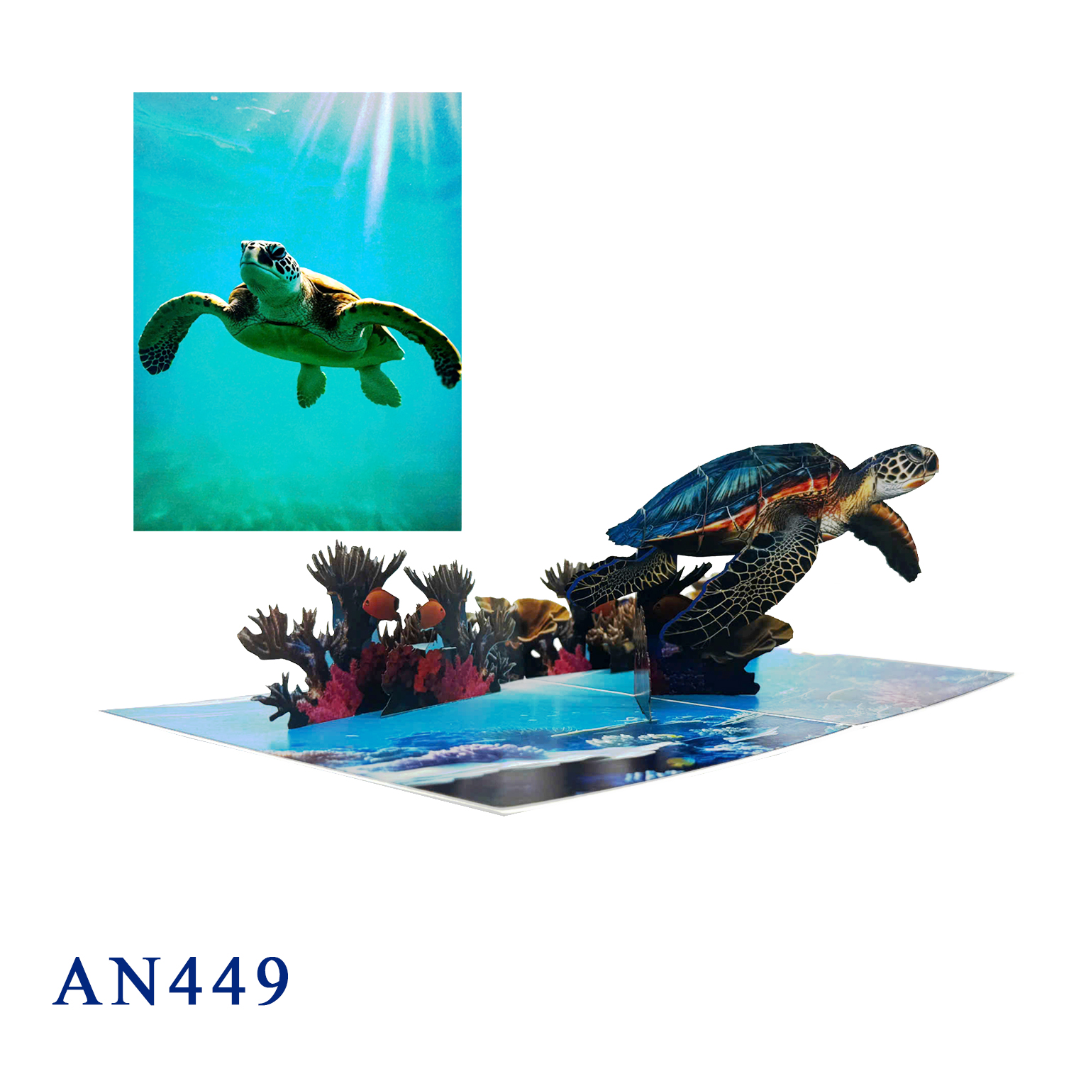 Sea Turtle Pop Up Card