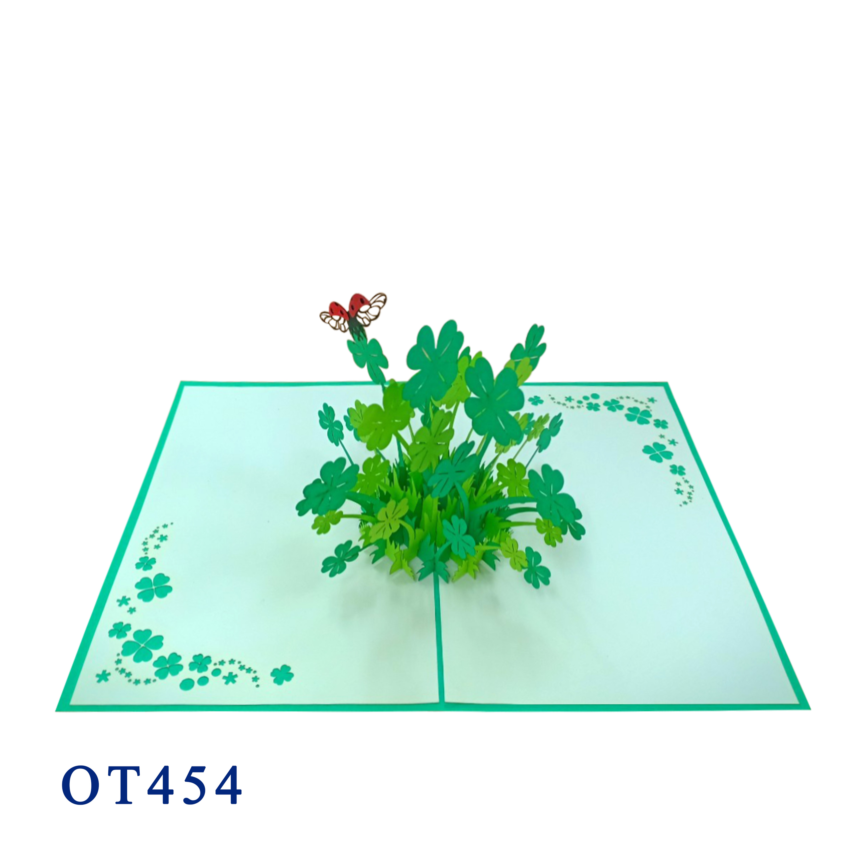 Shamrock pop up 3d card