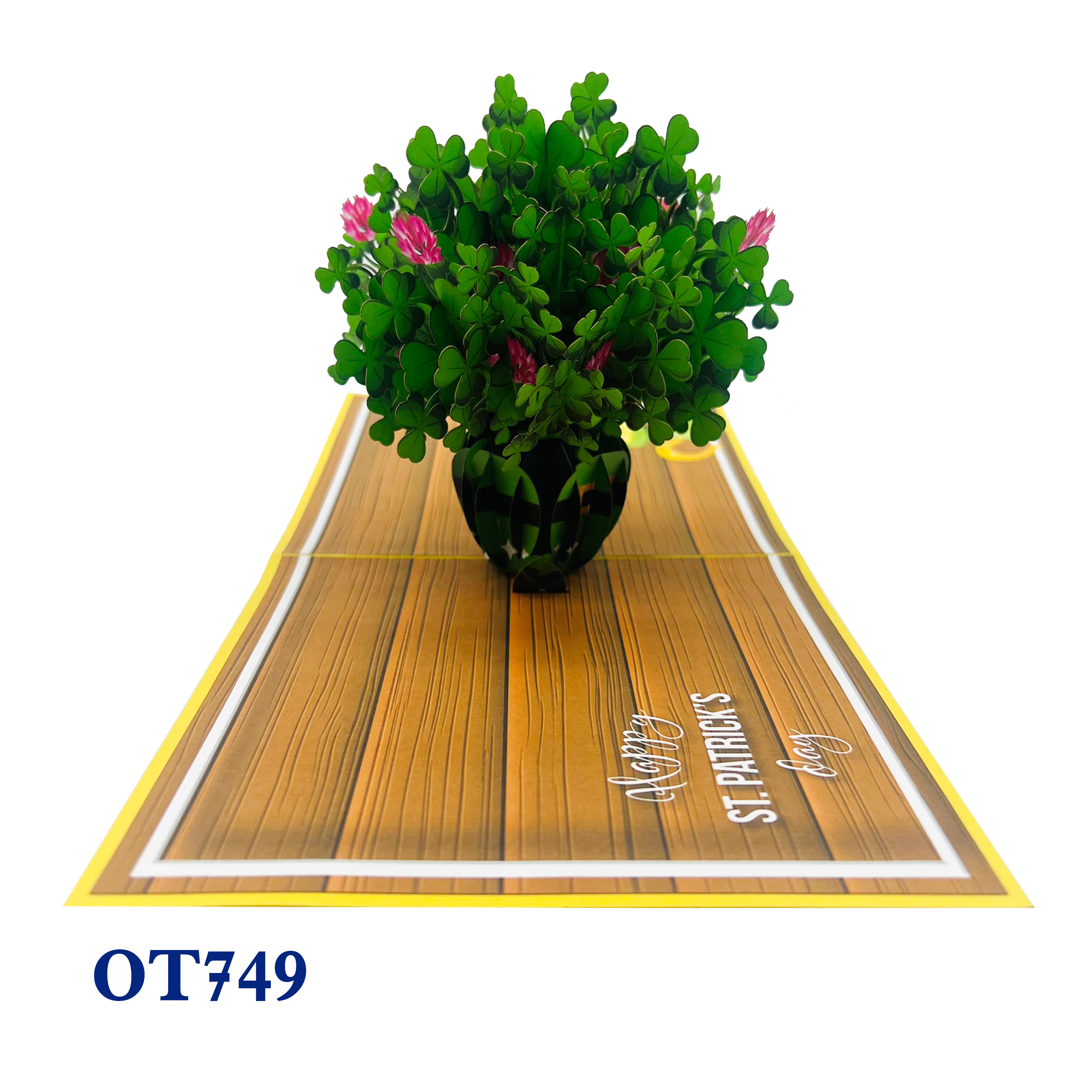 Shamrock St. Patrick’s Day Pop Up Card