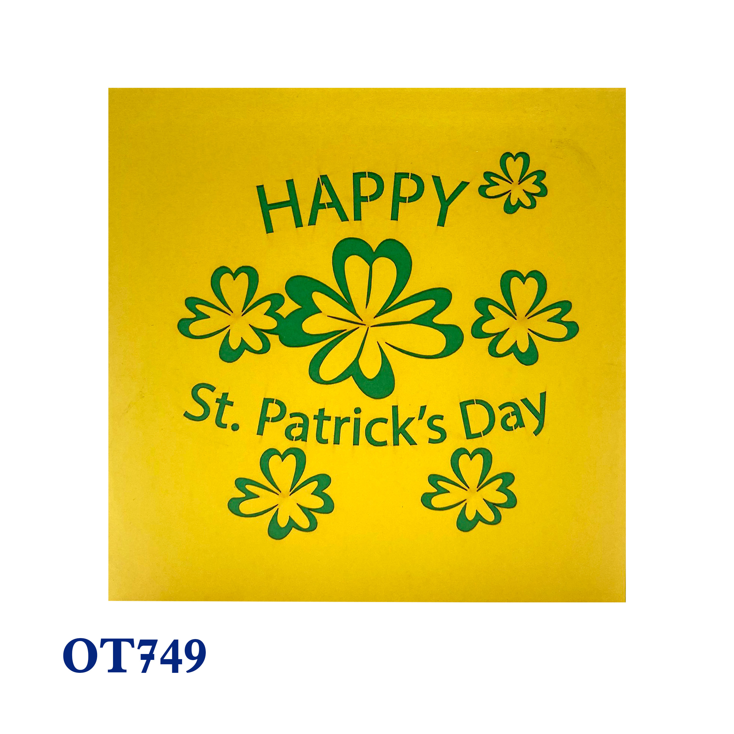 Shamrock St. Patrick’s Day Pop Up Card