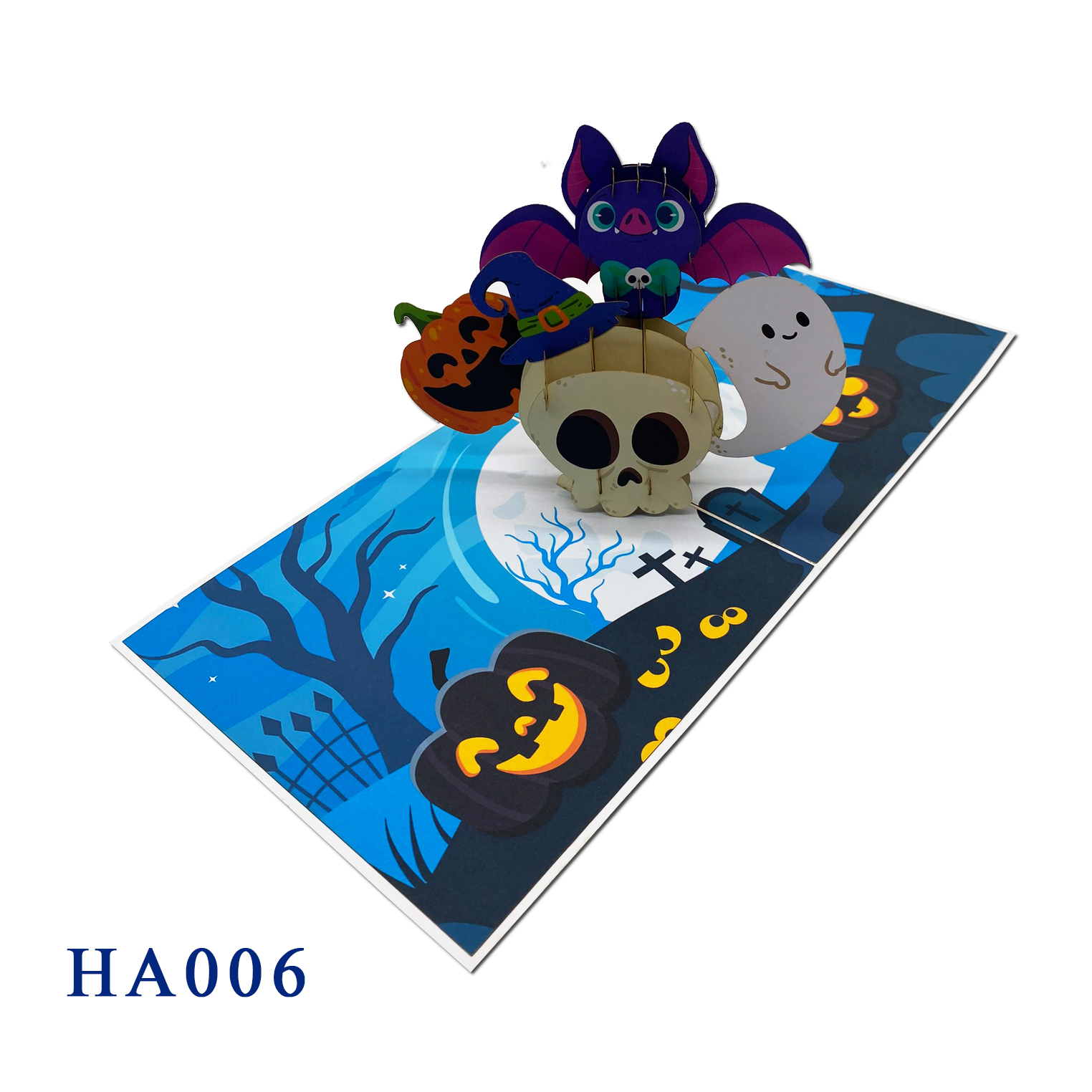 Skull Halloween Pop Up Card