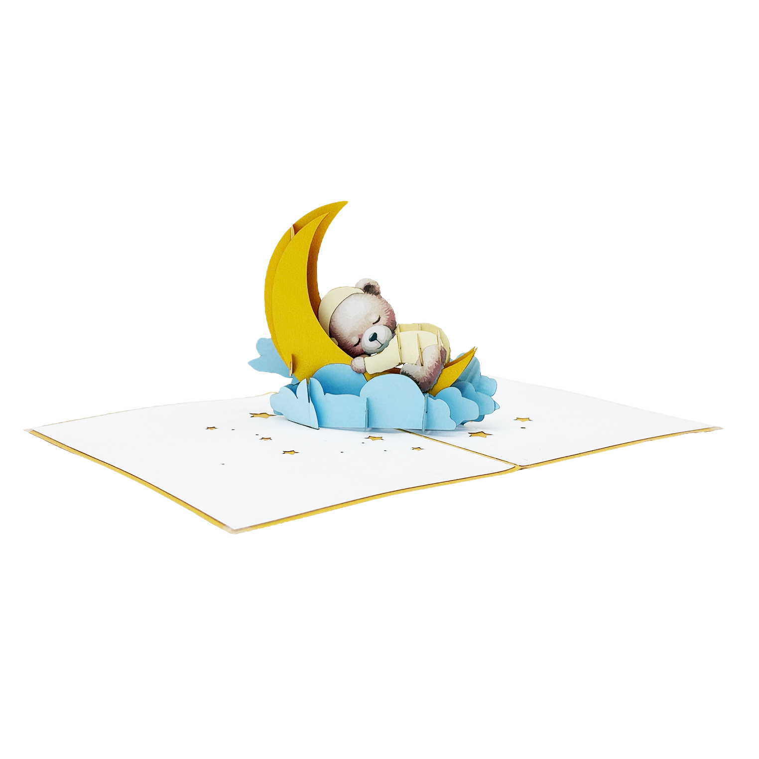 Sleeping Teddy Bear Pop-Up Card