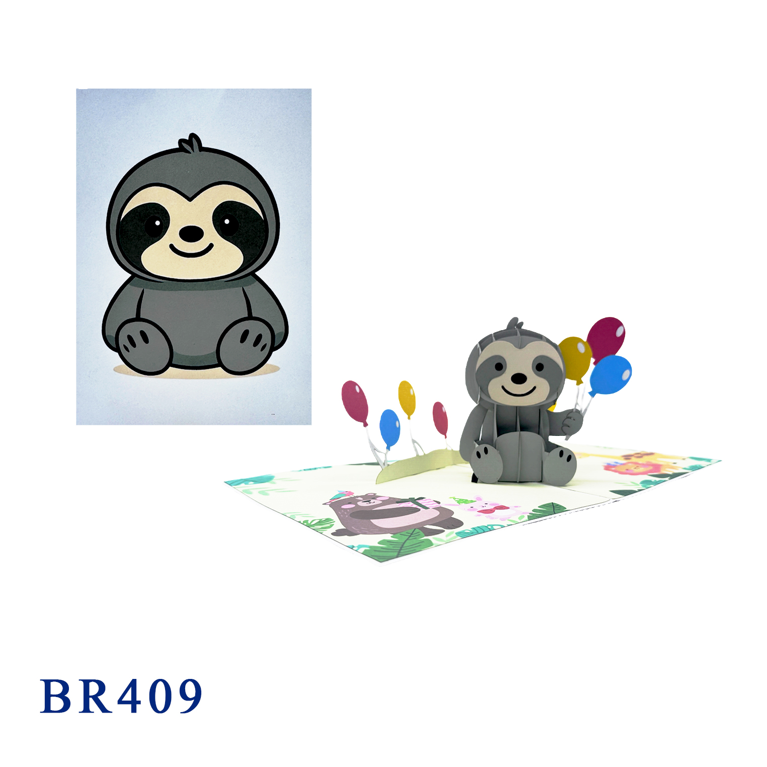 Sloth Birthday Pop-Up Card
