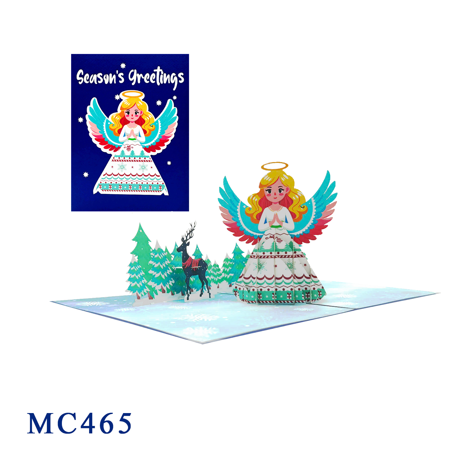 Snow Angel Pop Up Card