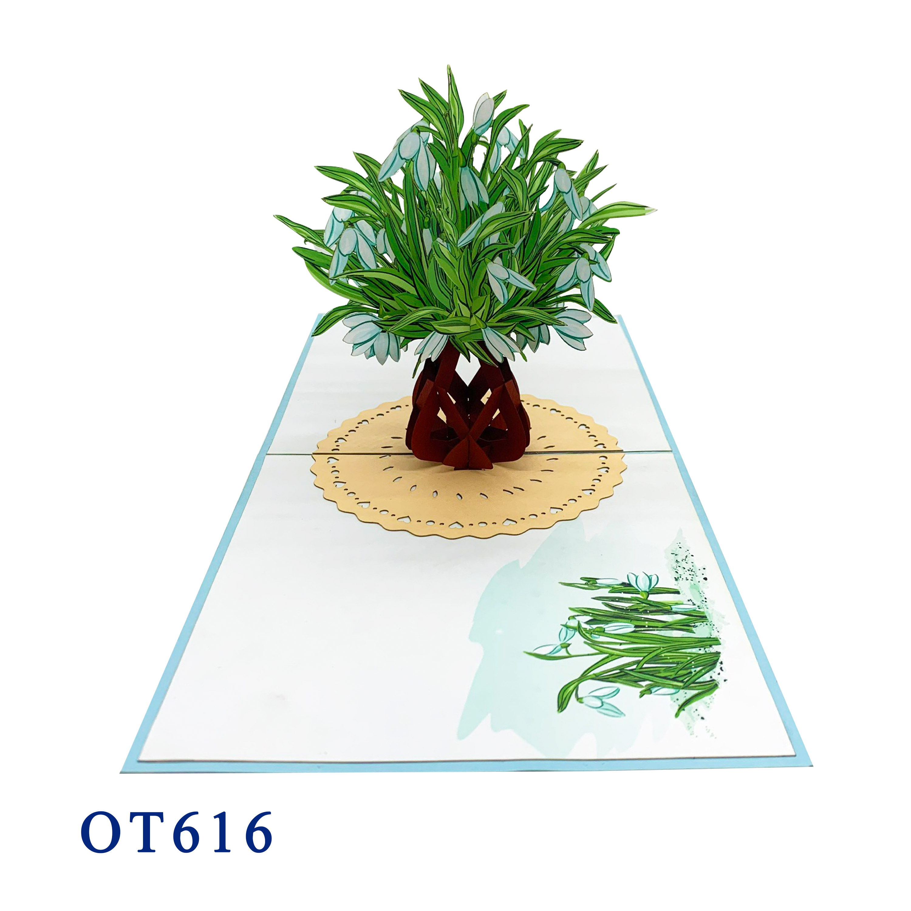 Snowdrop Pop Up Card