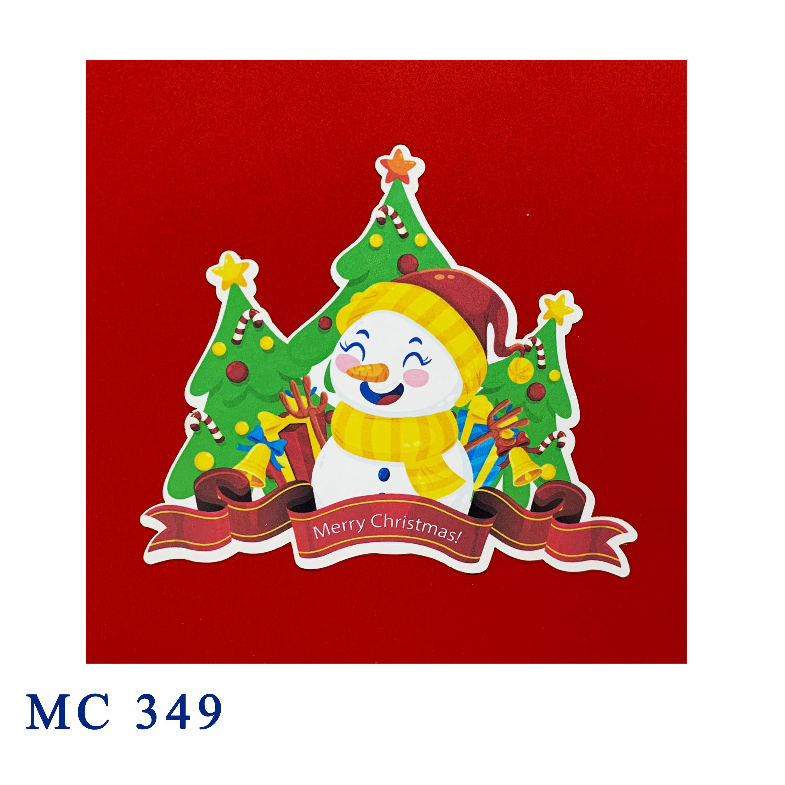 Christmas Snowman Pop Up Card