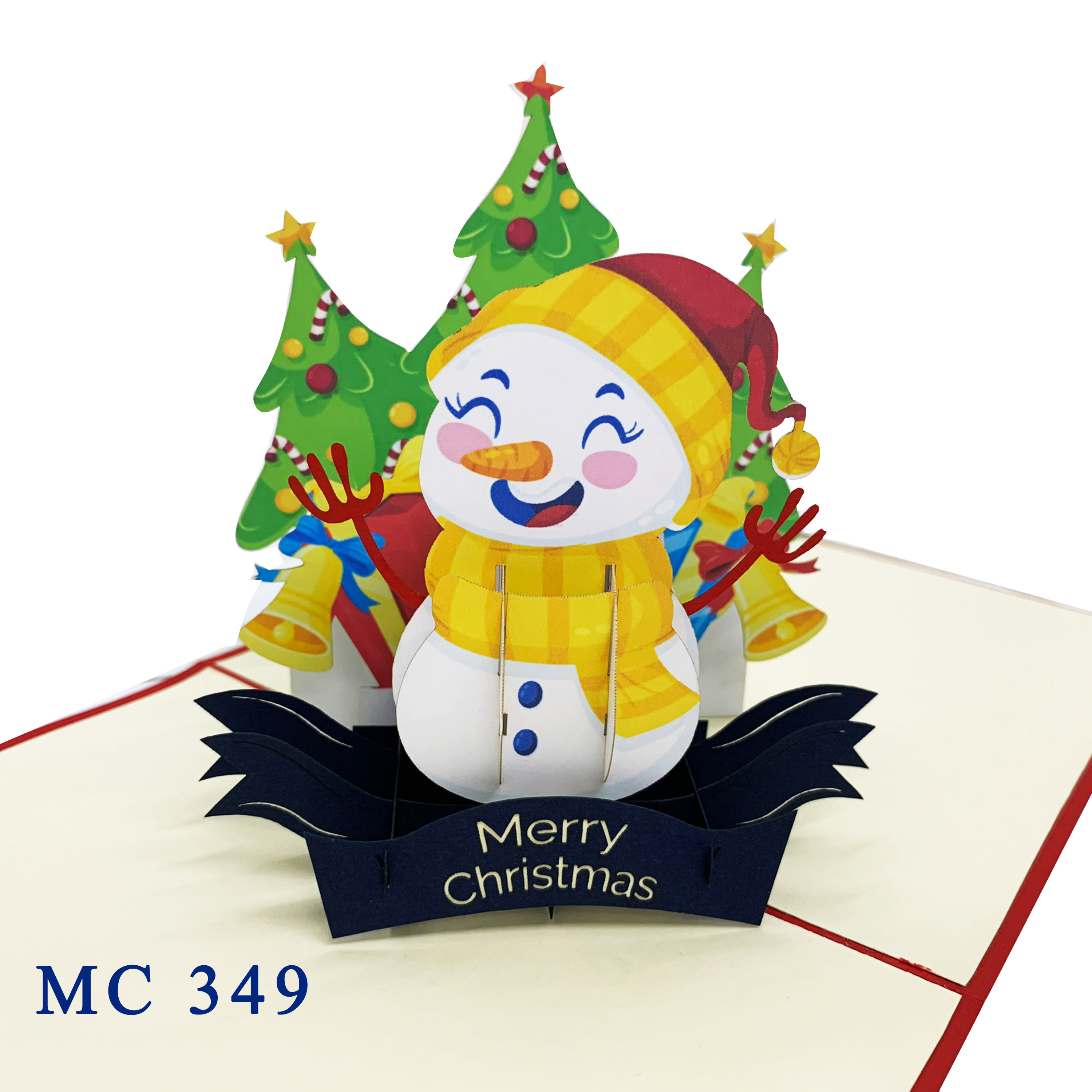 Christmas Snowman Pop Up Card
