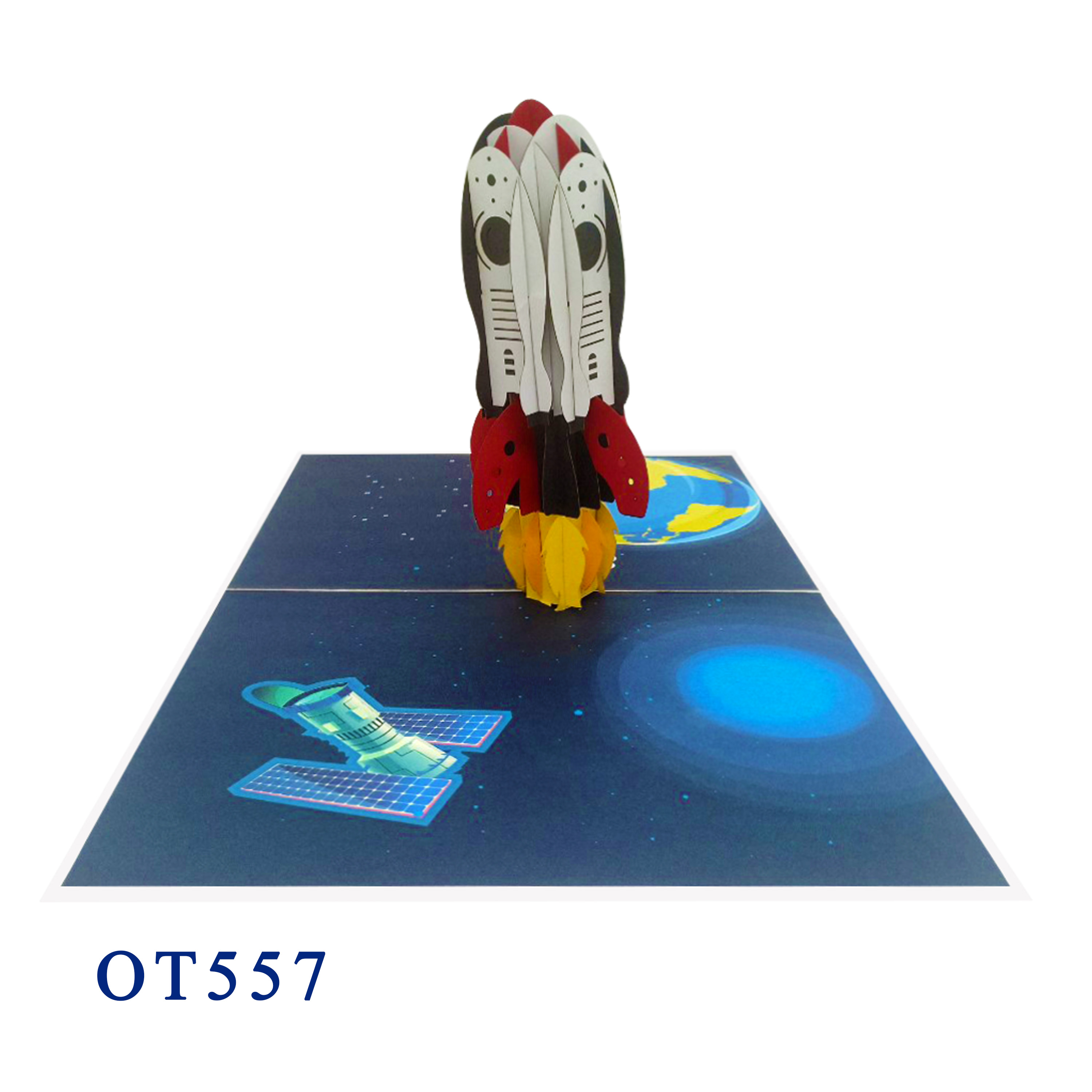 Rocket Ship Pop Up Card