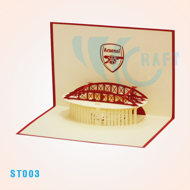Arsenal Stadium Pop Up Card
