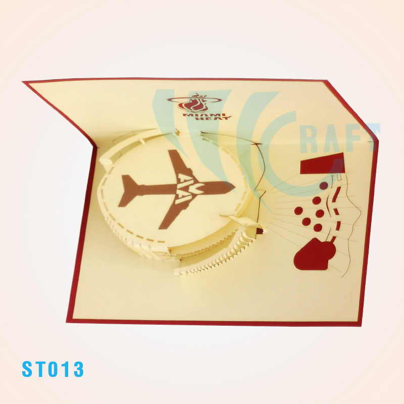 Miami Heat Stadium Pop Up Card