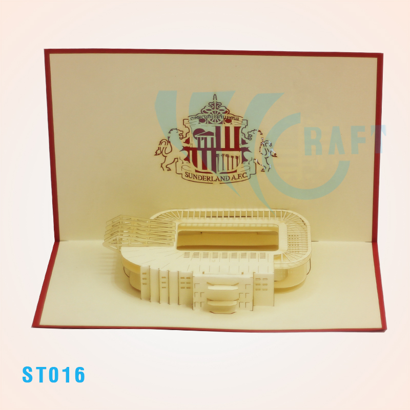 Sunderland A.F.C Stadium Pop Up Card