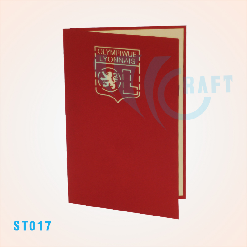 Olympique Lyonnais Stadium Pop Up Card