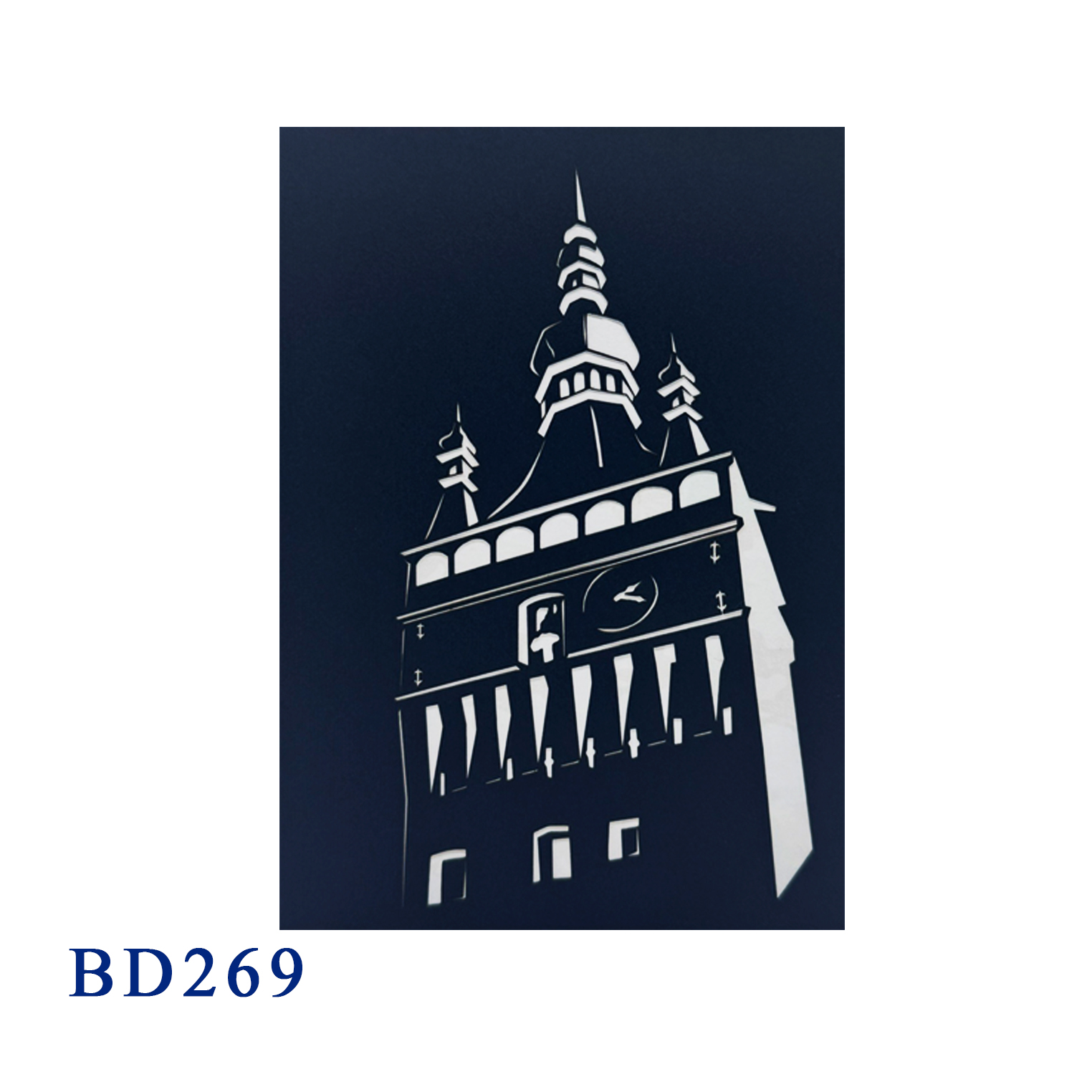 Stundturm Clock Tower Pop Up Card