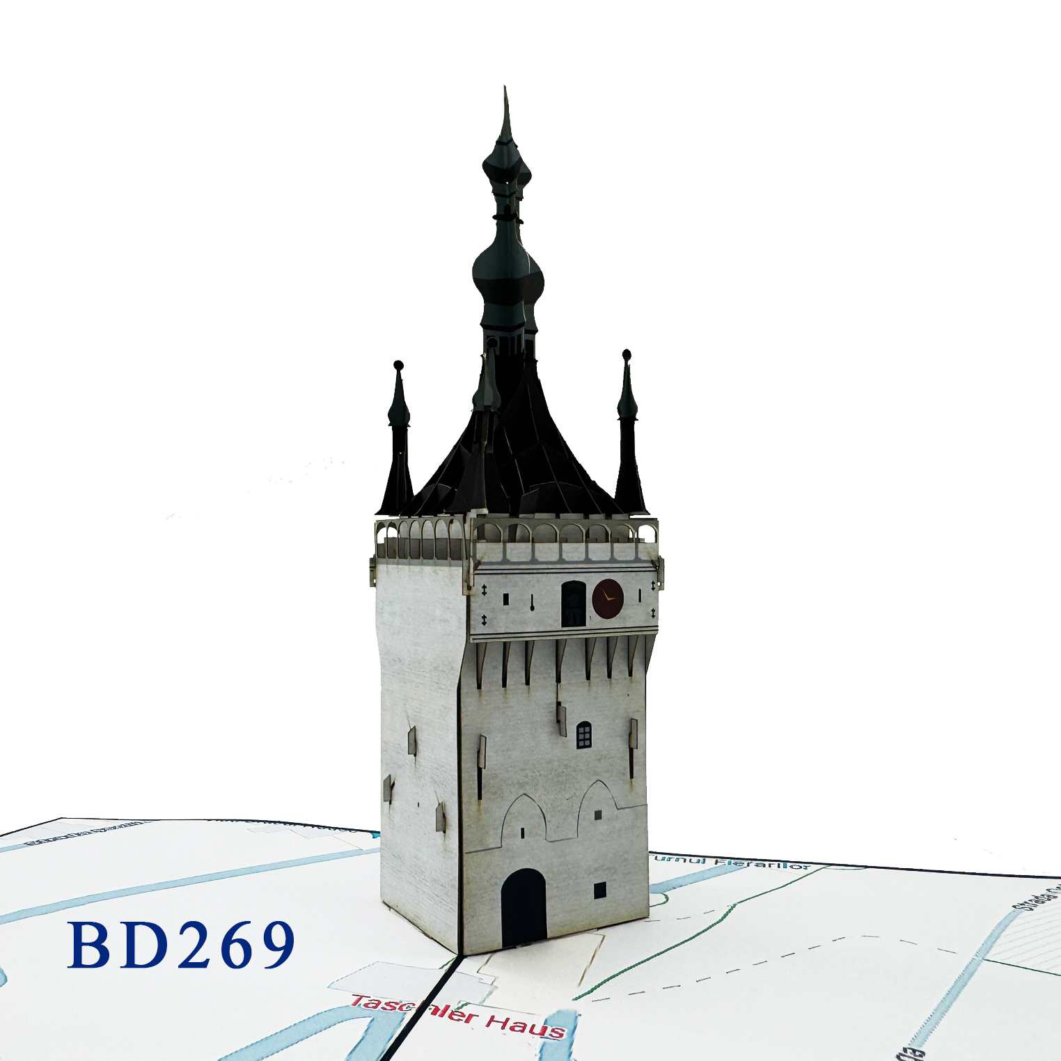 Stundturm Clock Tower Pop Up Card