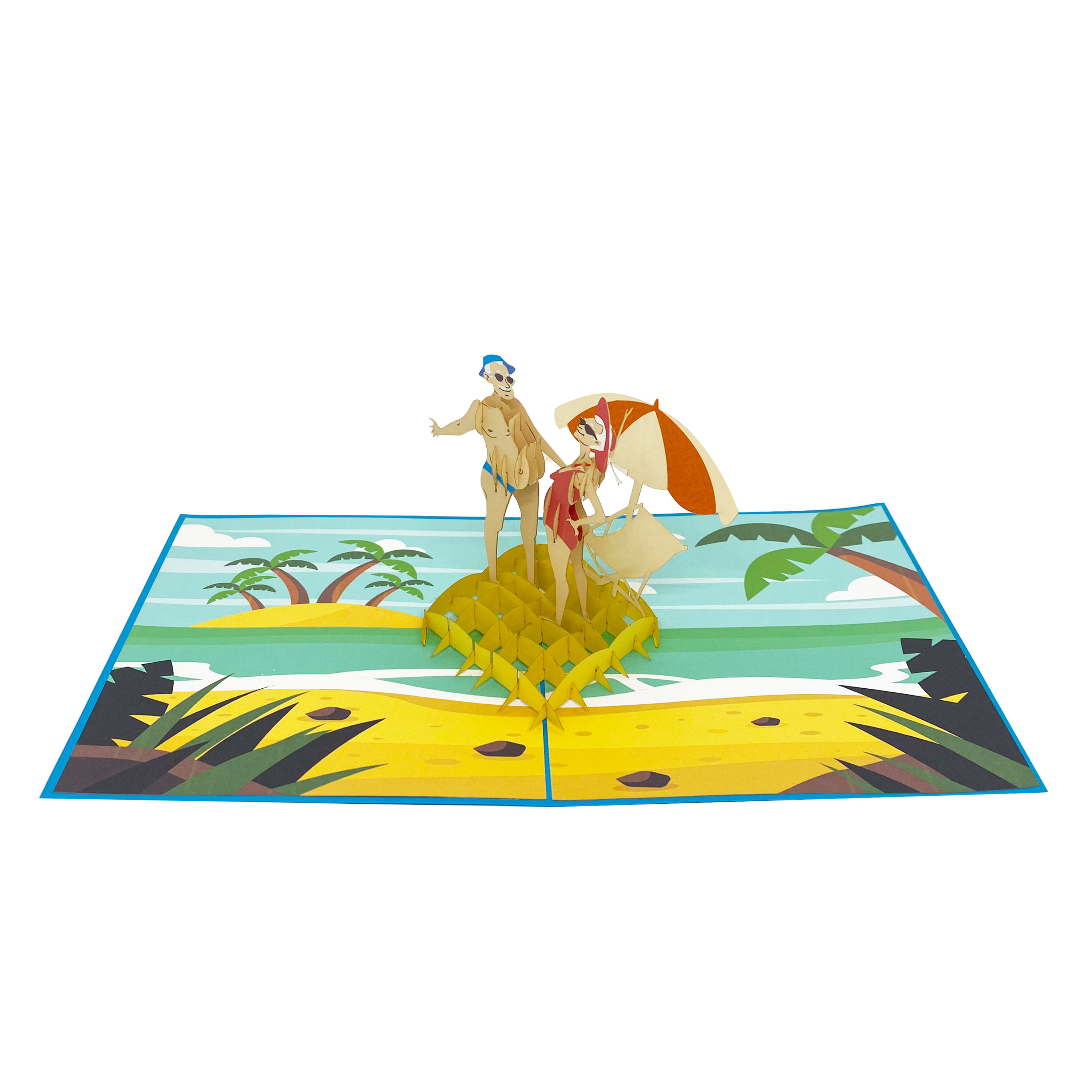 Summer Beach Pop Up Card