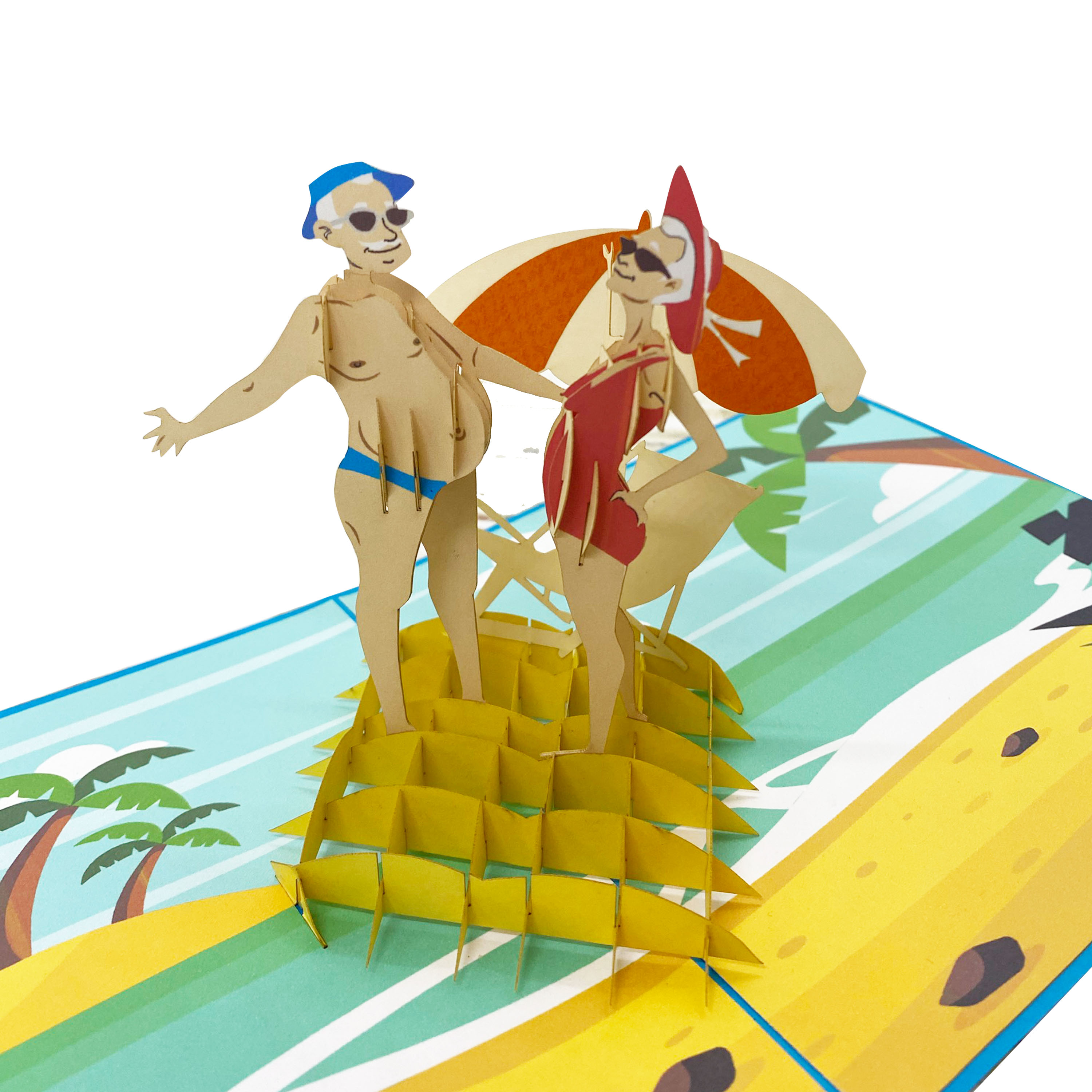 Summer Beach Pop Up Card