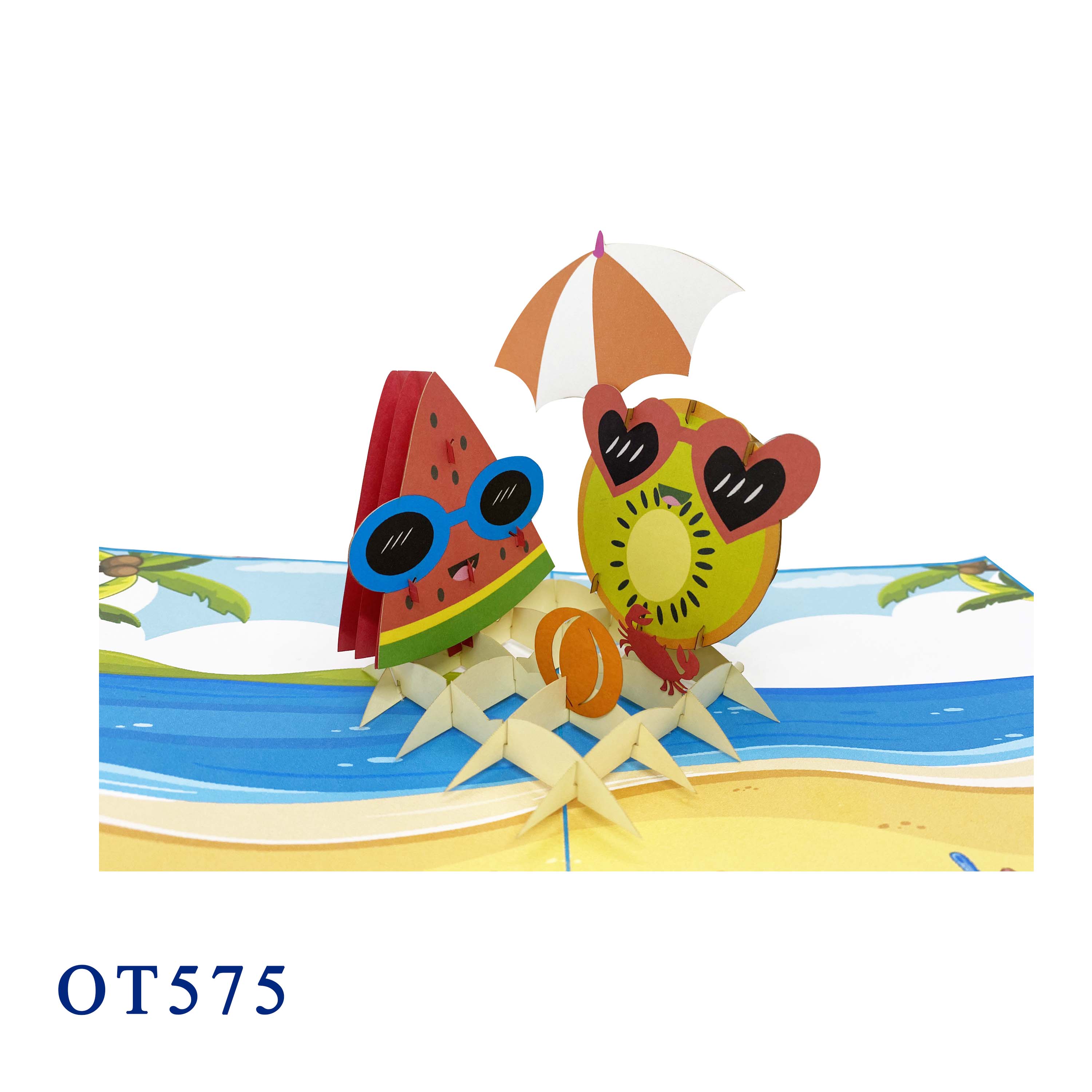 Summer Fruits Pop Up Card