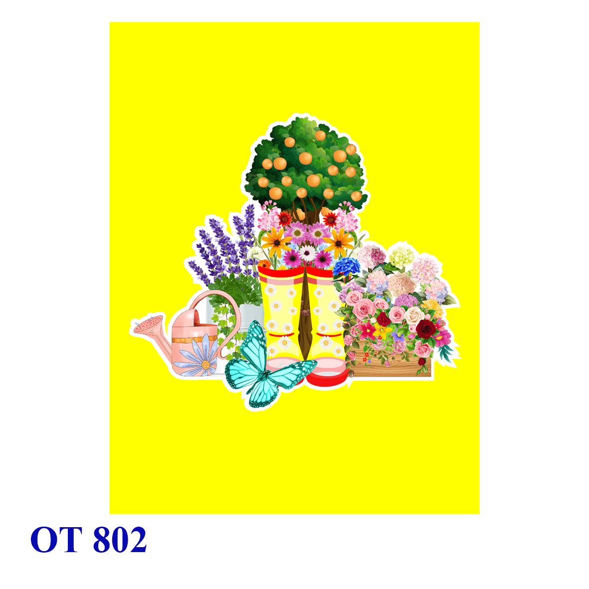 Summer Garden Flowers Pop Up Card