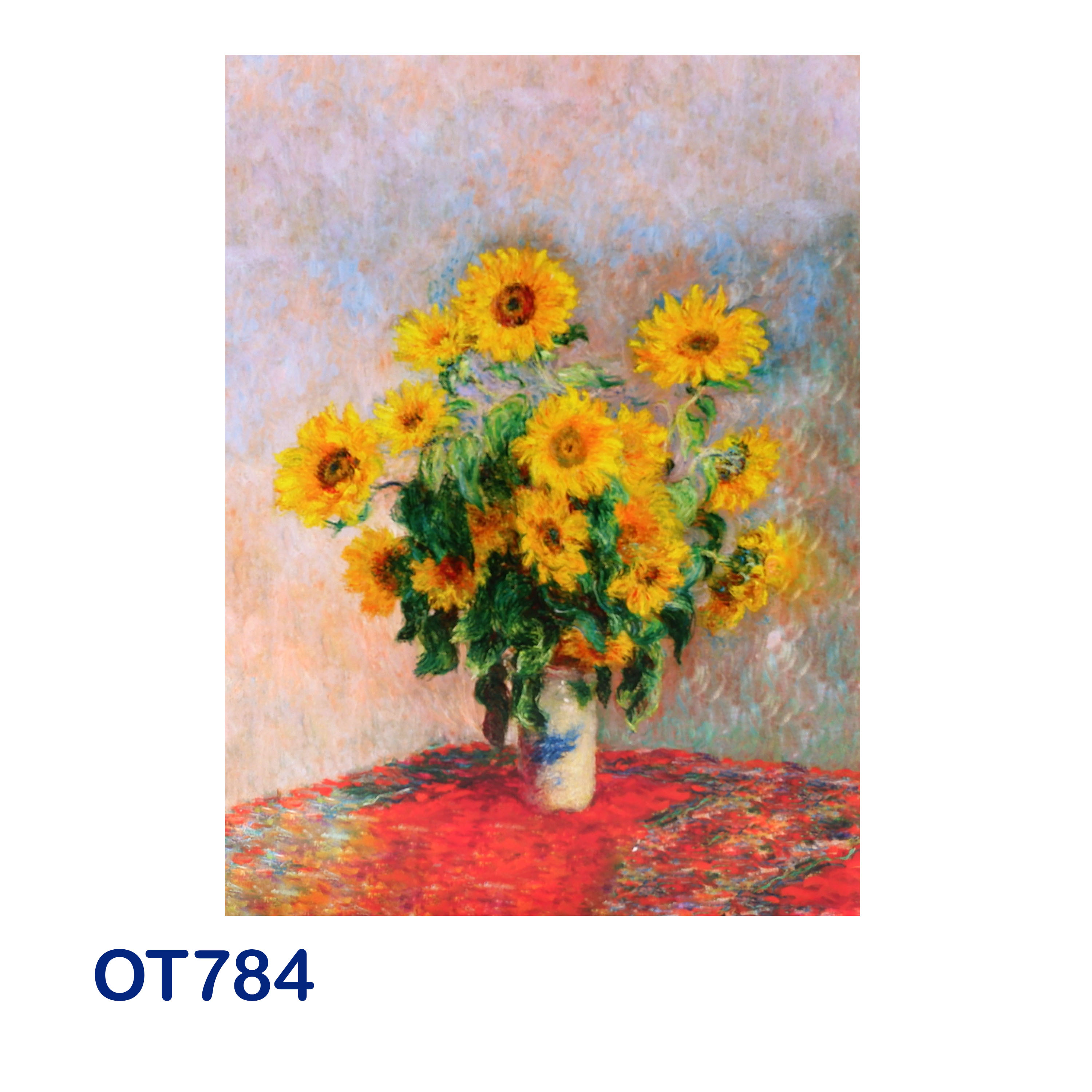 Bouquet Of Sunflowers Claude Monet Pop Up Card