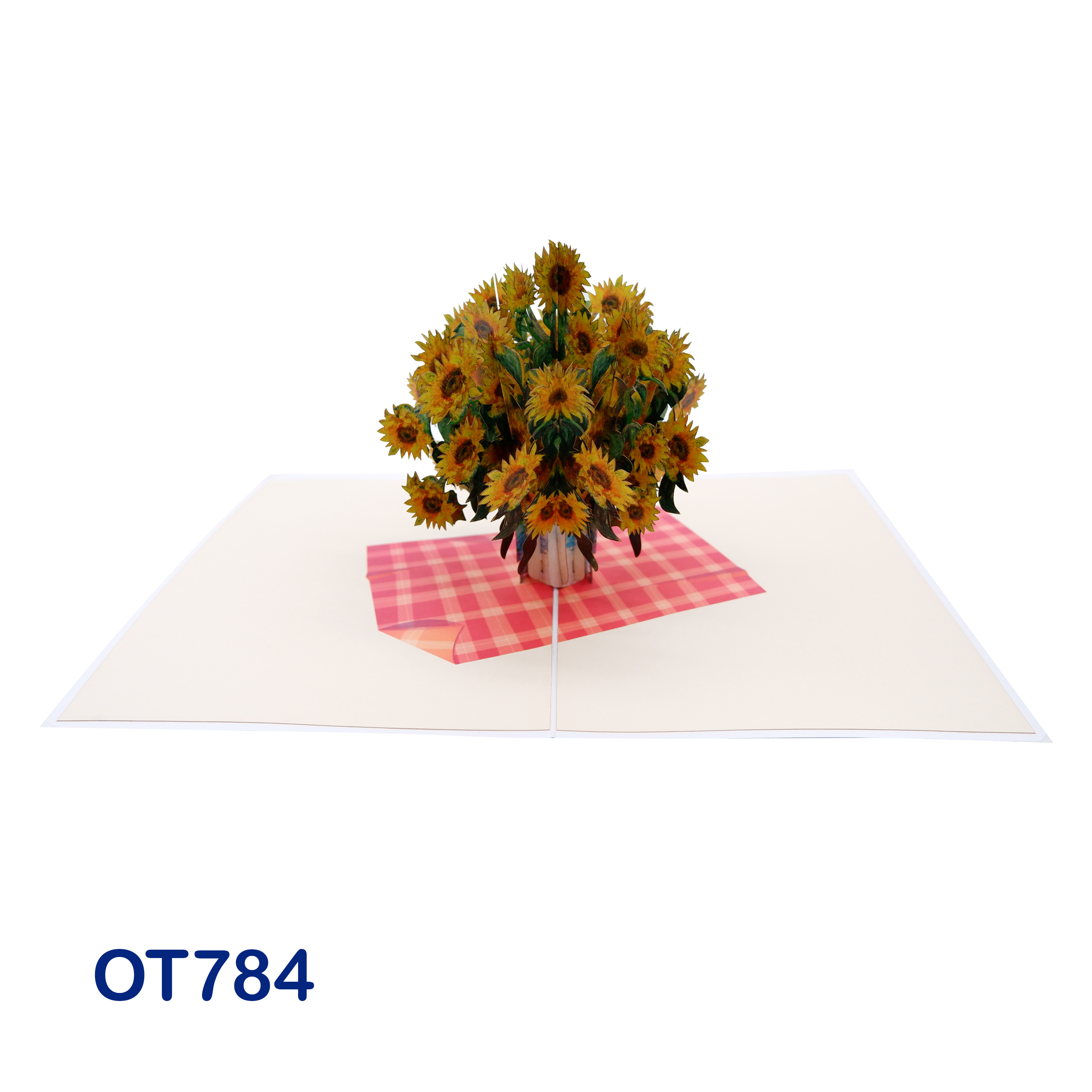 Bouquet Of Sunflowers Claude Monet Pop Up Card