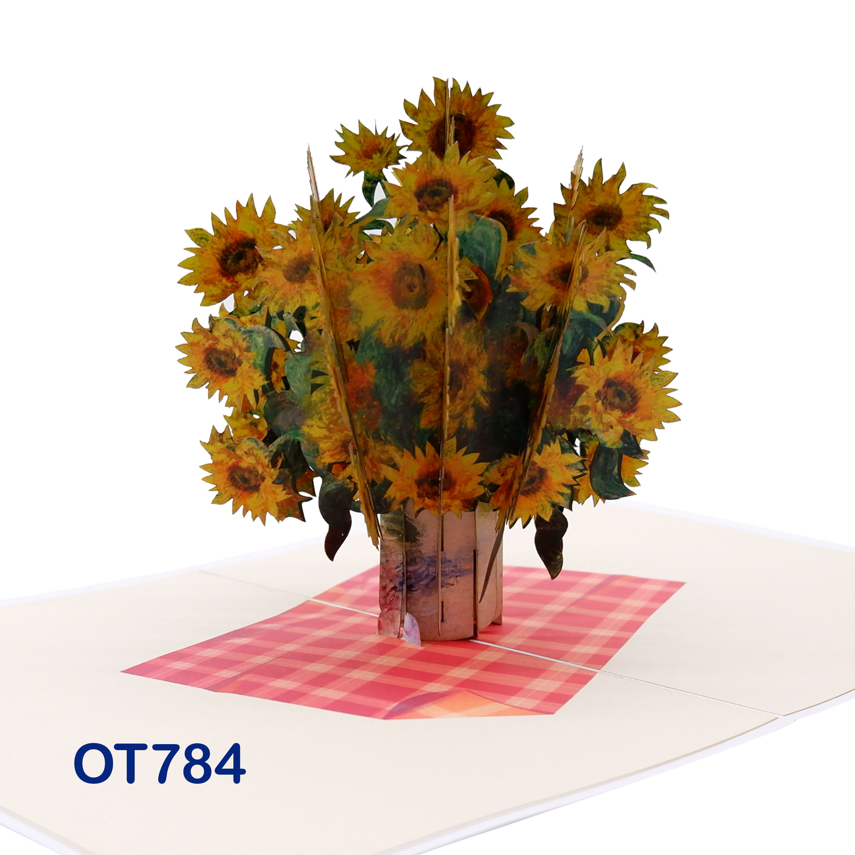 Bouquet Of Sunflowers Claude Monet Pop Up Card