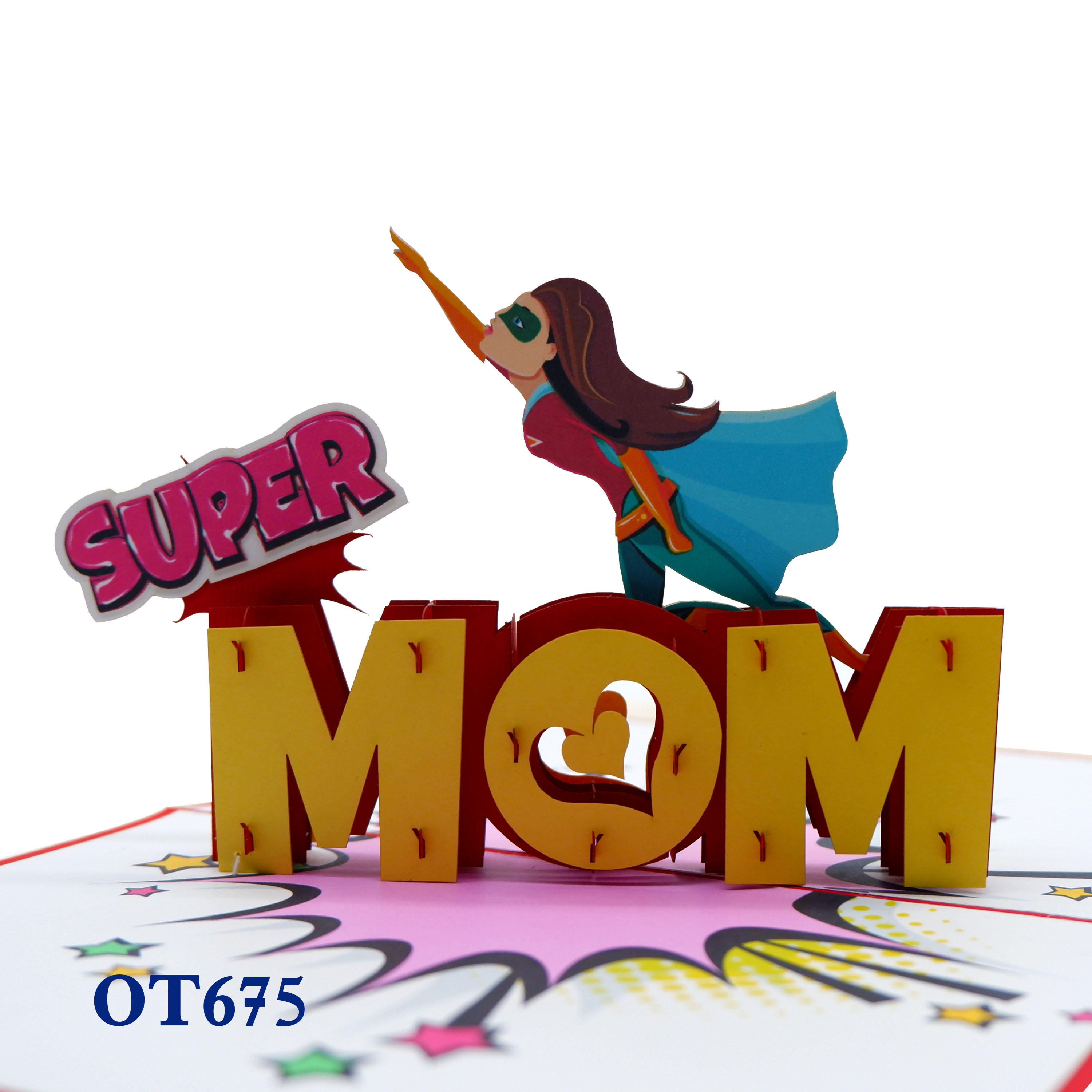 Super Mom 1 Pop Up Card