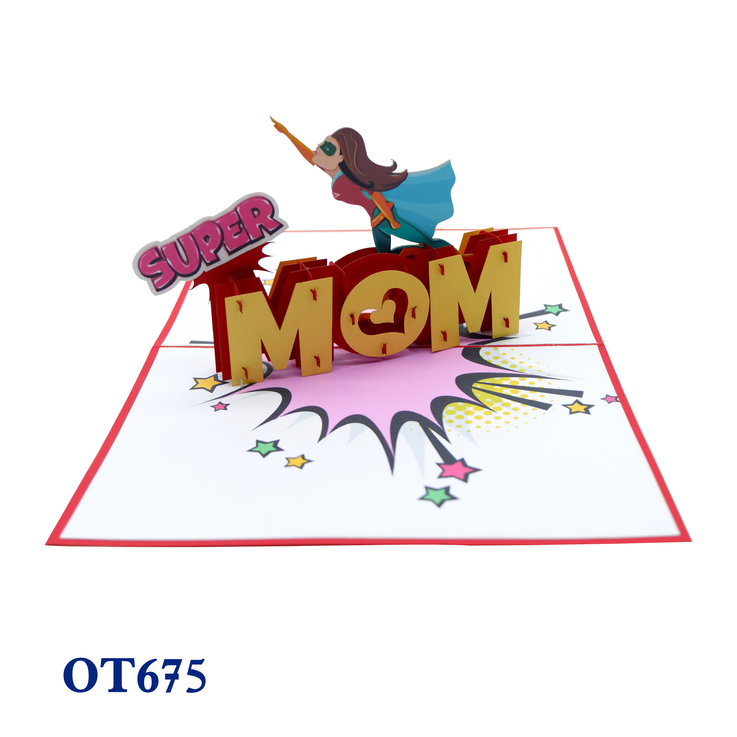 Super Mom 1 Pop Up Card