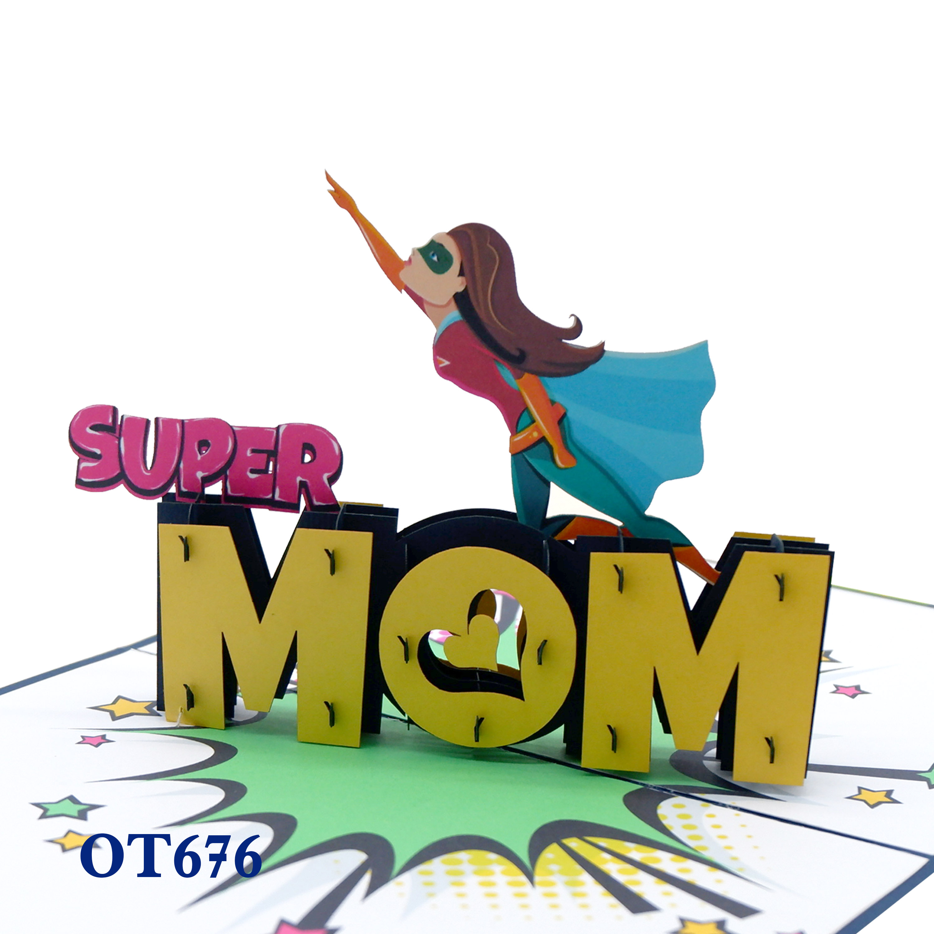 Super Mom 2 Pop Up Card
