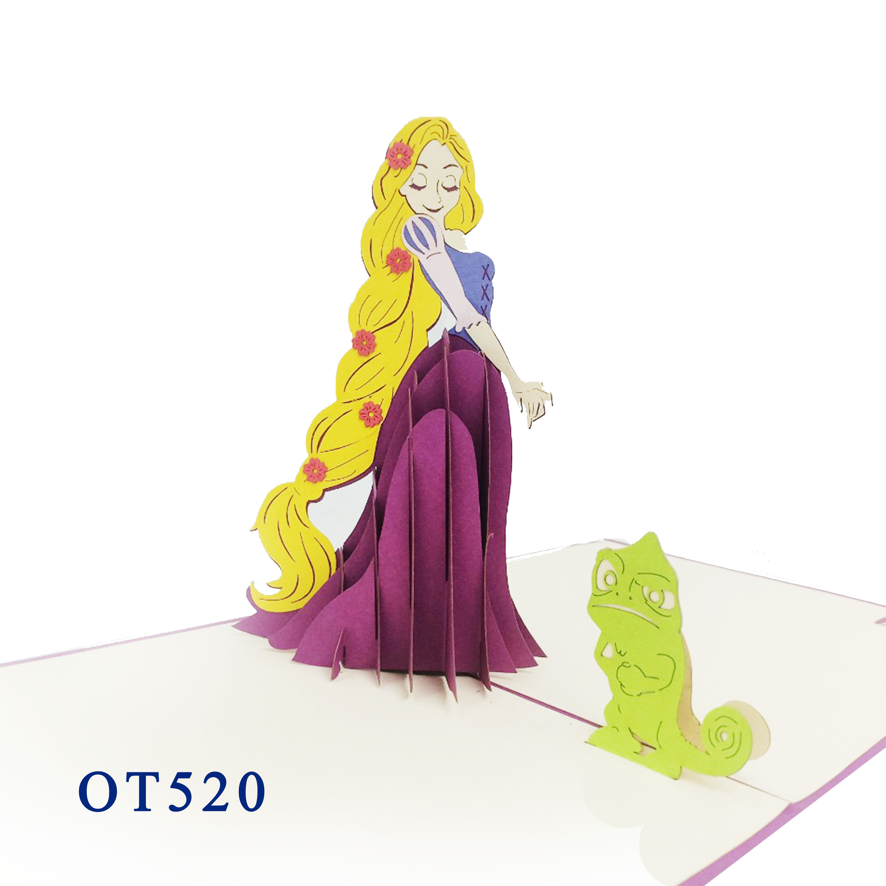 Tangled Princess Pop Up Card