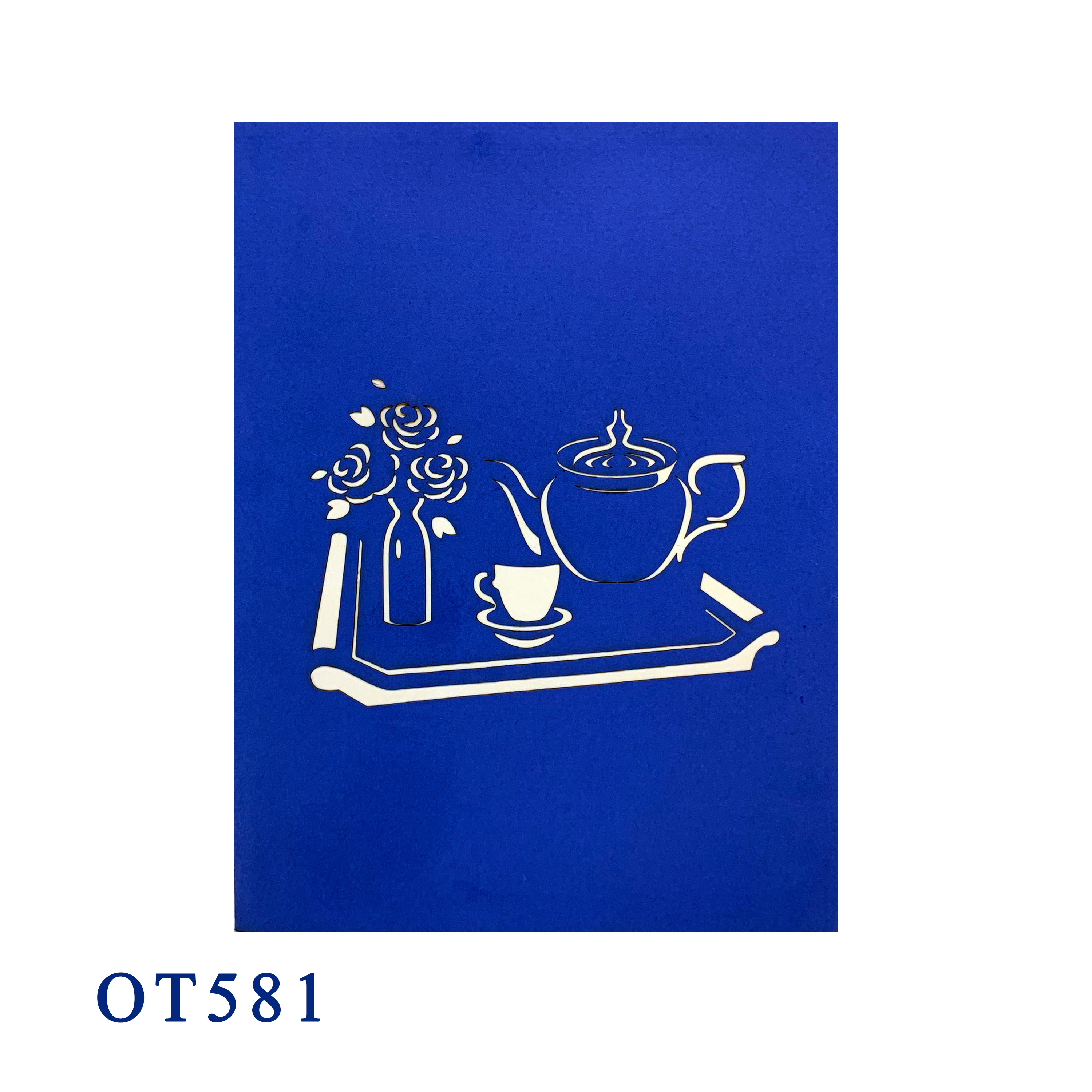 Teapot And Cup Pop Up Card