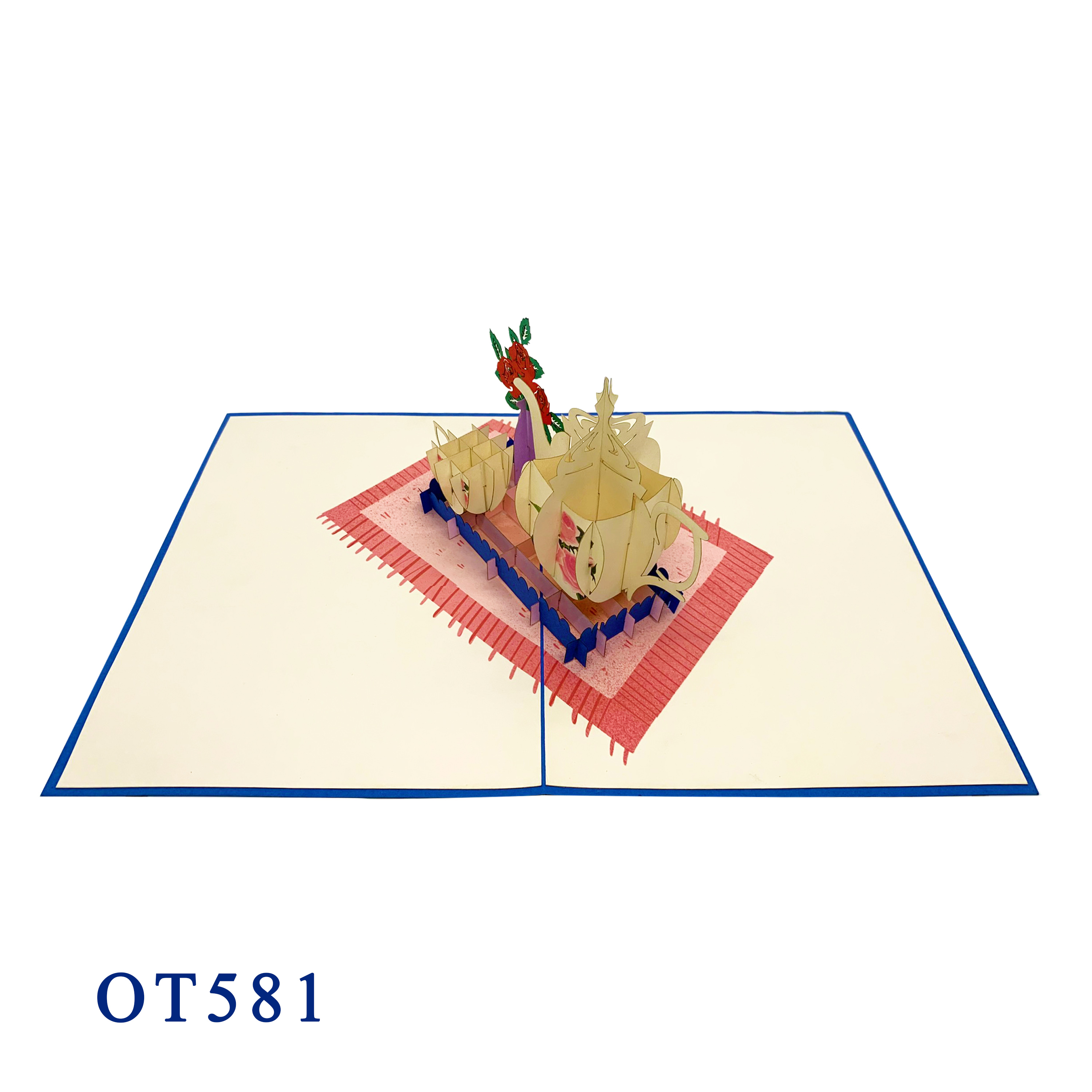 Teapot And Cup Pop Up Card
