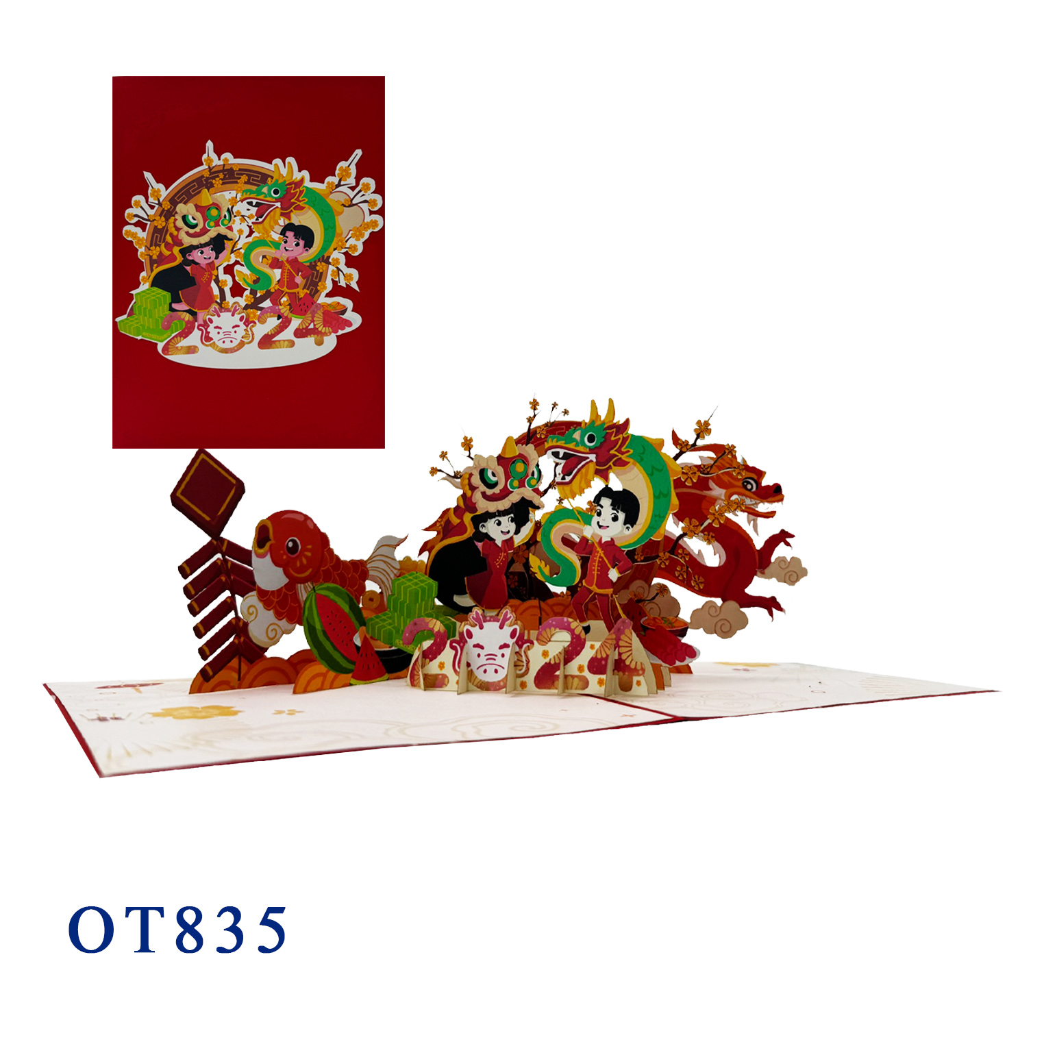 TET Lunar New Year Pop Up Card