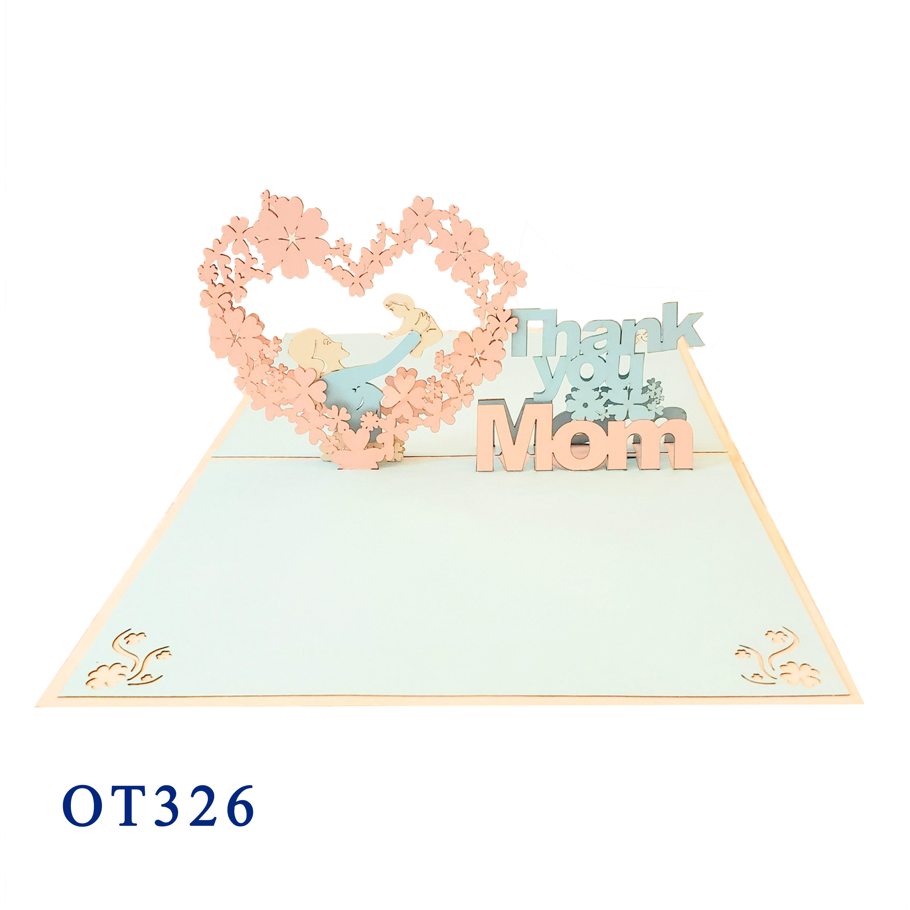 Thank You Mom Pop Up Card