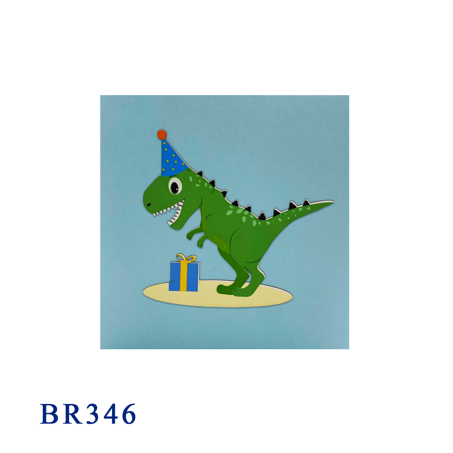 T-rex Dinosaur Birthday Pop Up Card