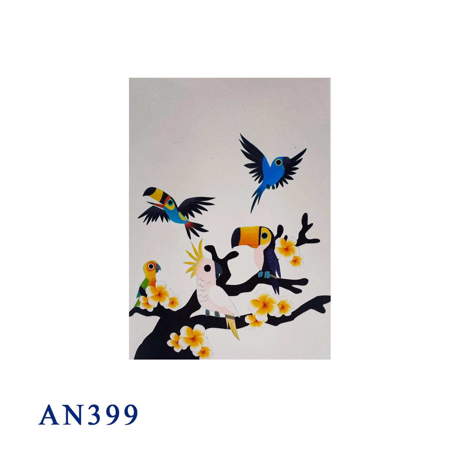 Tropical Birds Pop Up Card