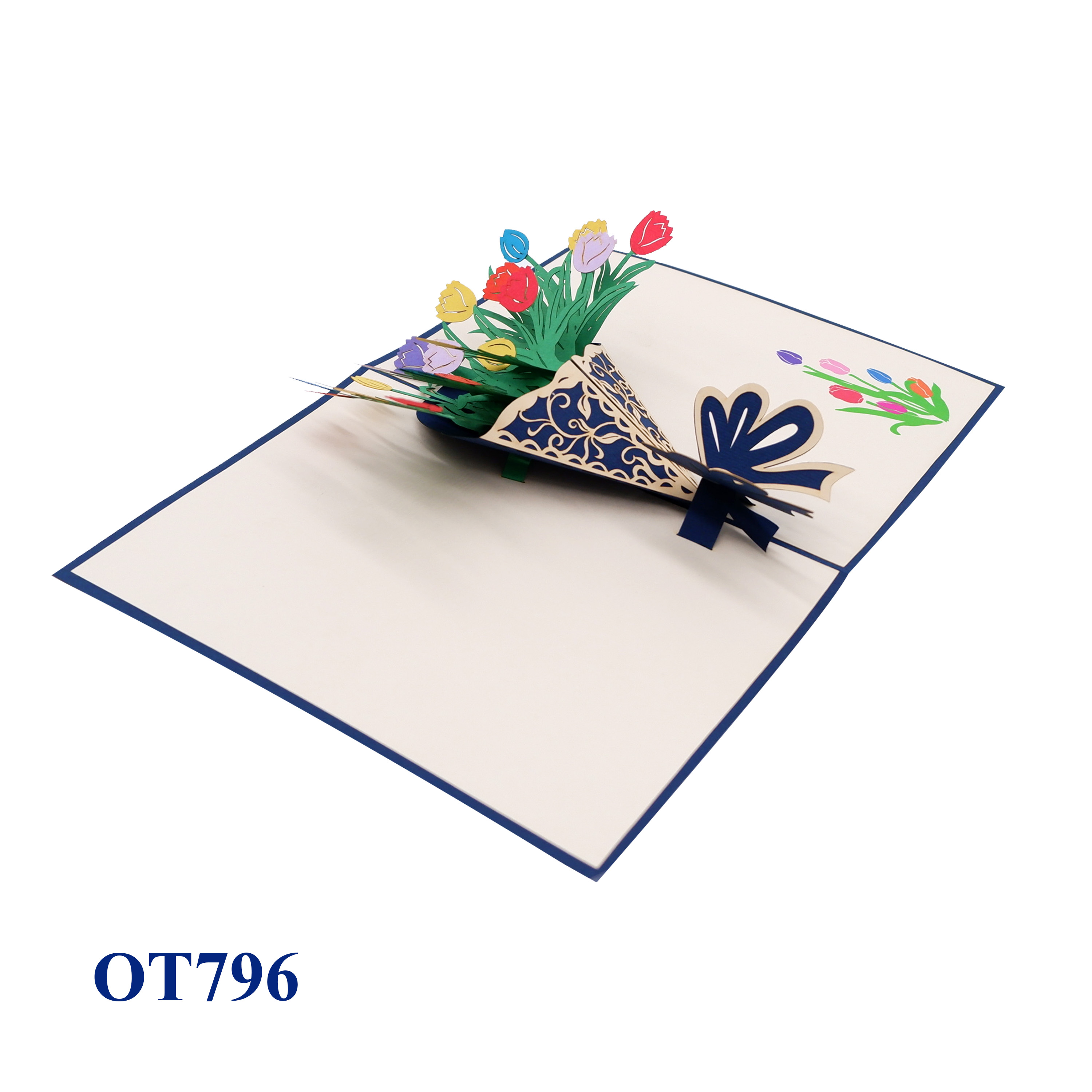 Tulips Bouquet Pop Up Card