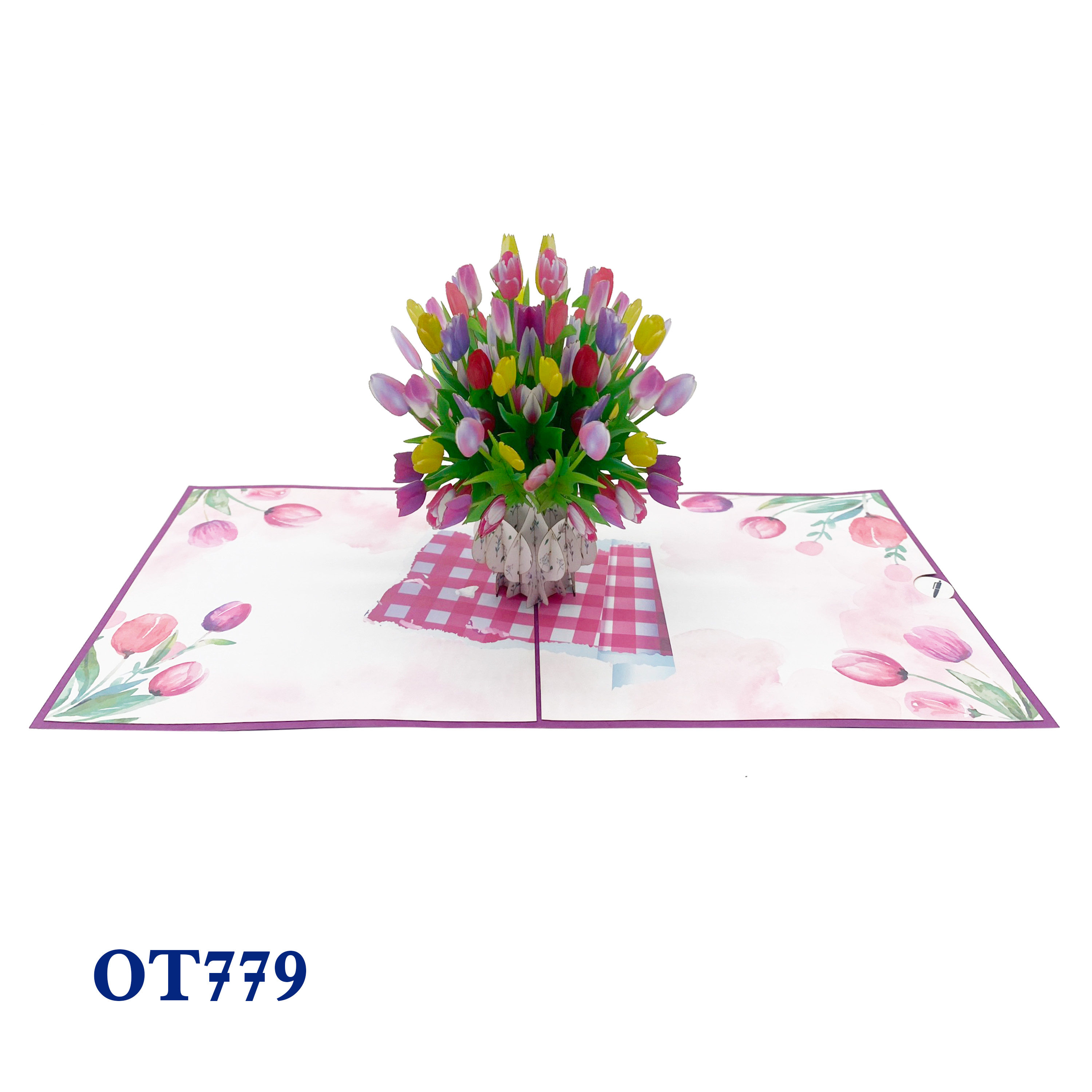 Tulips Bouquet Pop Up Card