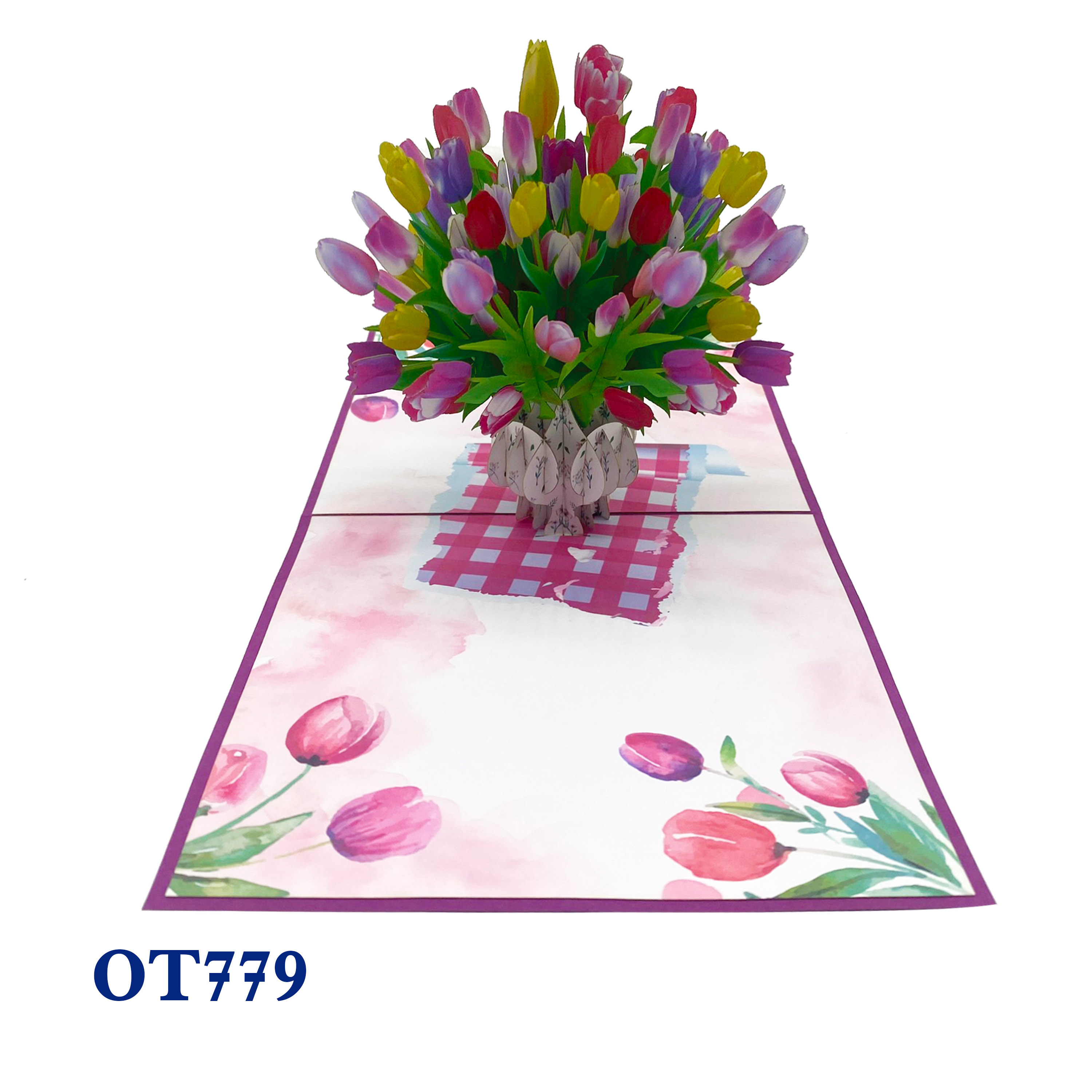 Tulips Bouquet Pop Up Card