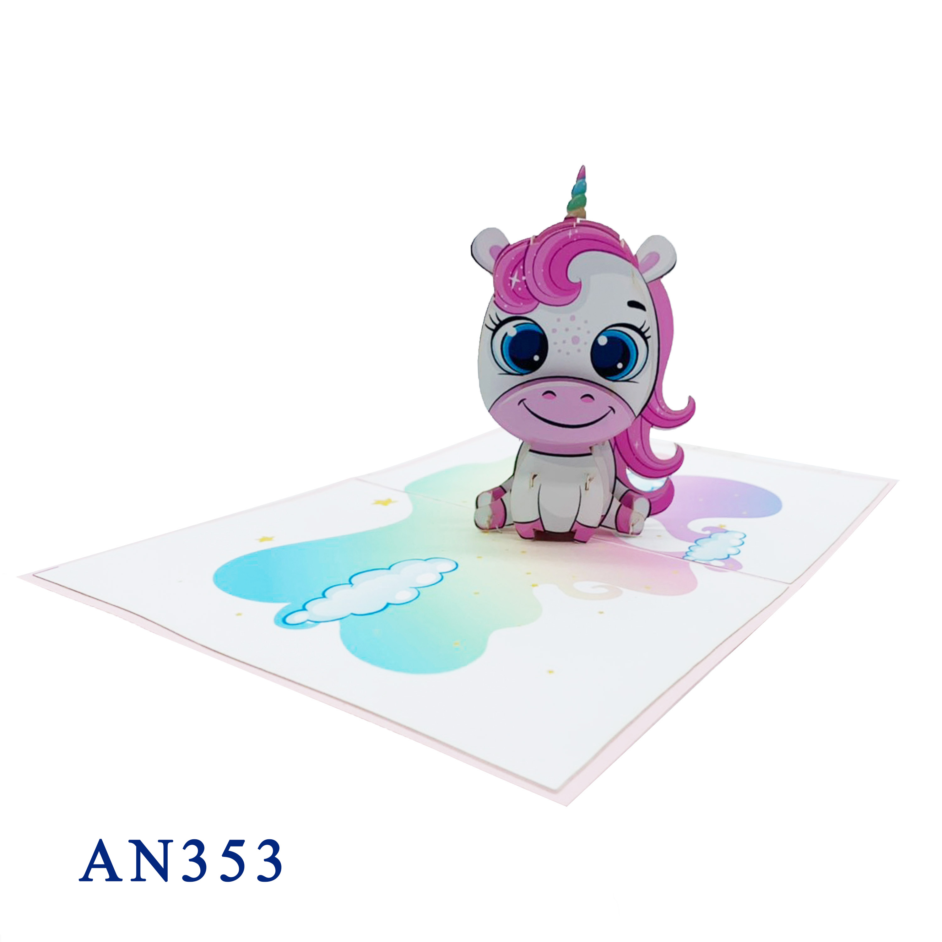 Unicorn Pop Up Card
