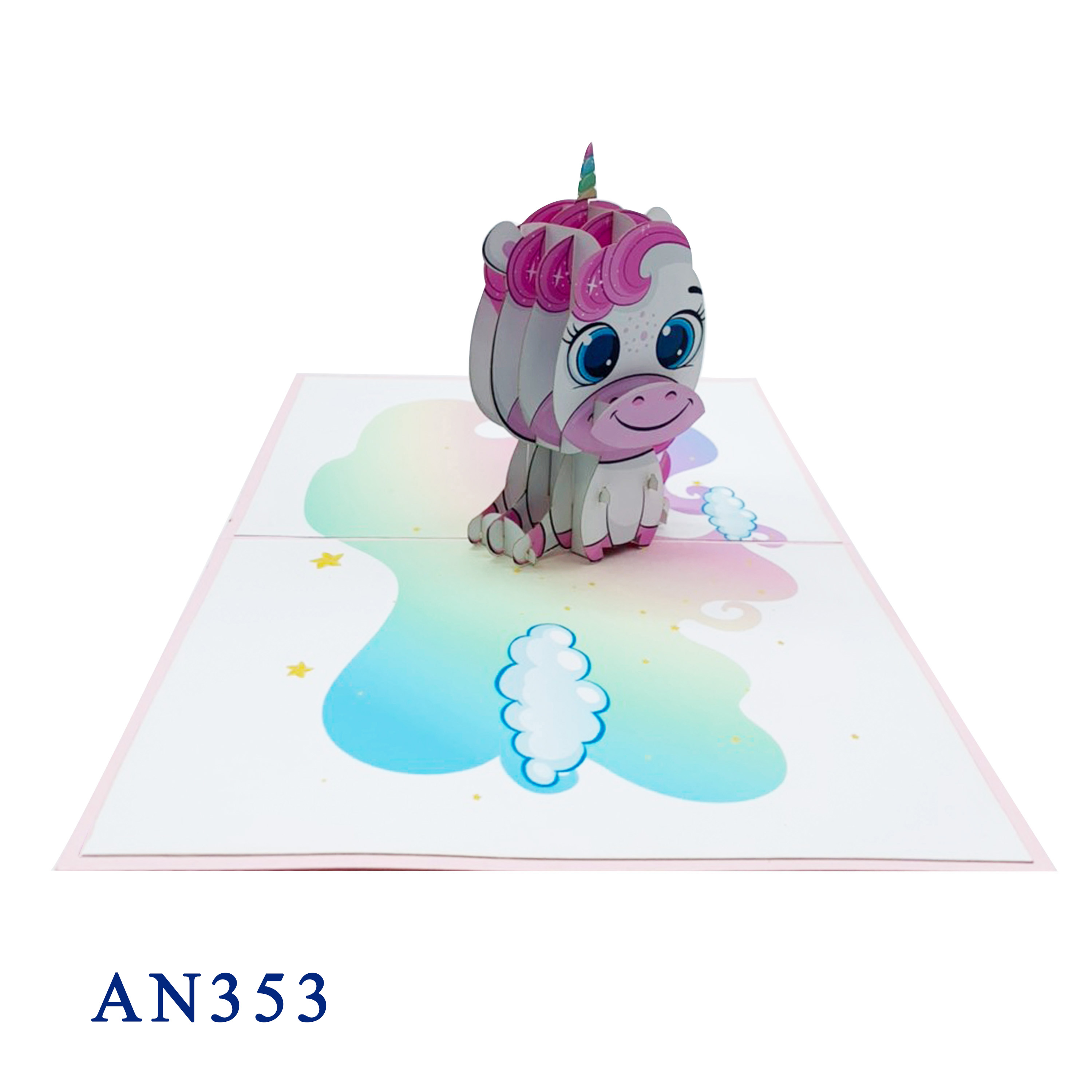 Unicorn Pop Up Card
