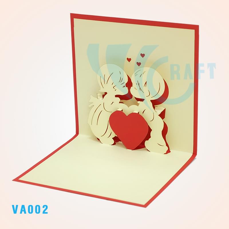 The Kiss Pop Up Card