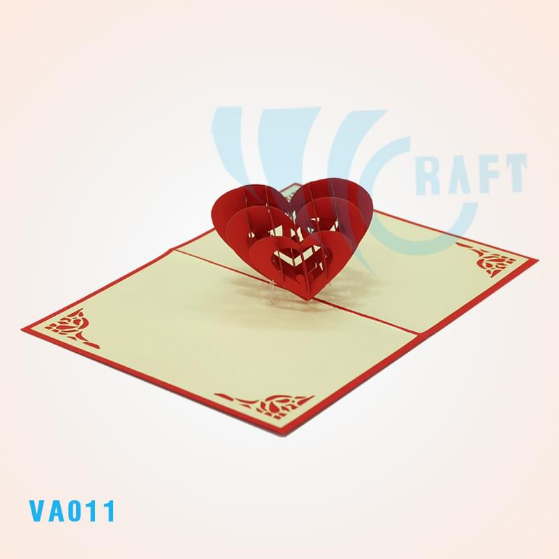 My Heart Beat For You Pop Up Card 2