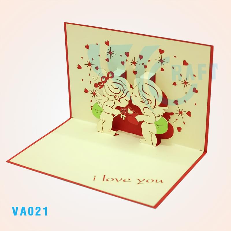 The Kiss Pop Up Card 3