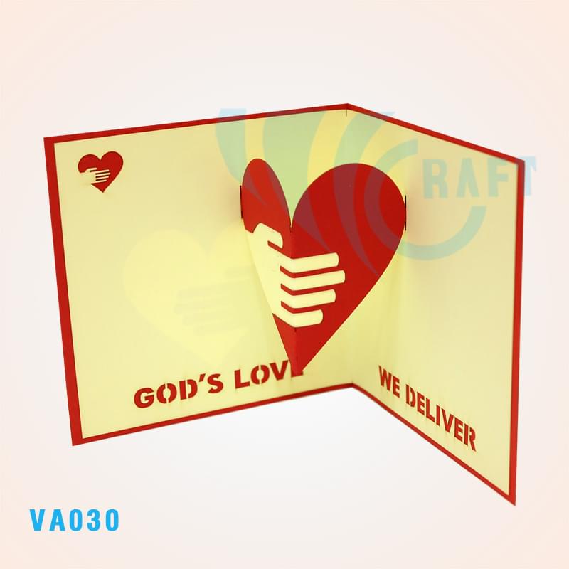 Love Heart Pop Up Card 3
