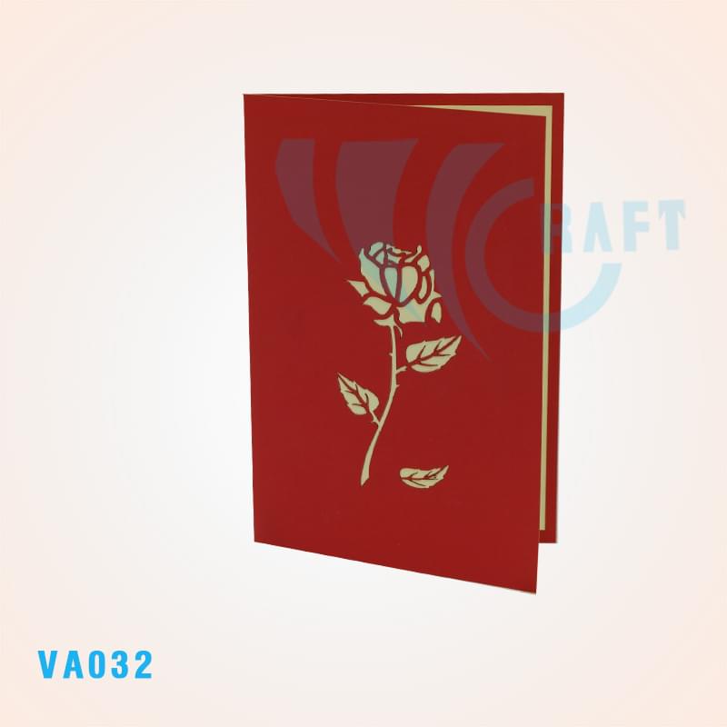 Rose Pop Up Card 3