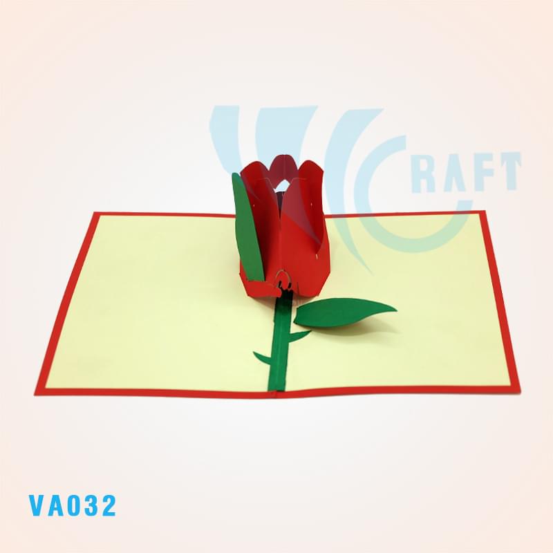 Rose Pop Up Card 3