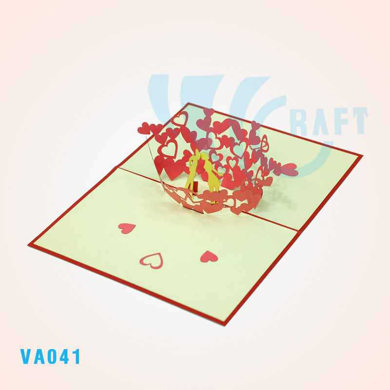 Lovely Kiss In The Morning Pop Up Card