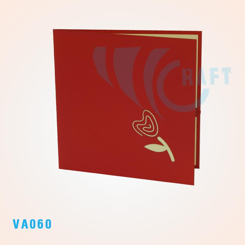 Heart Flowers Pop Up Card