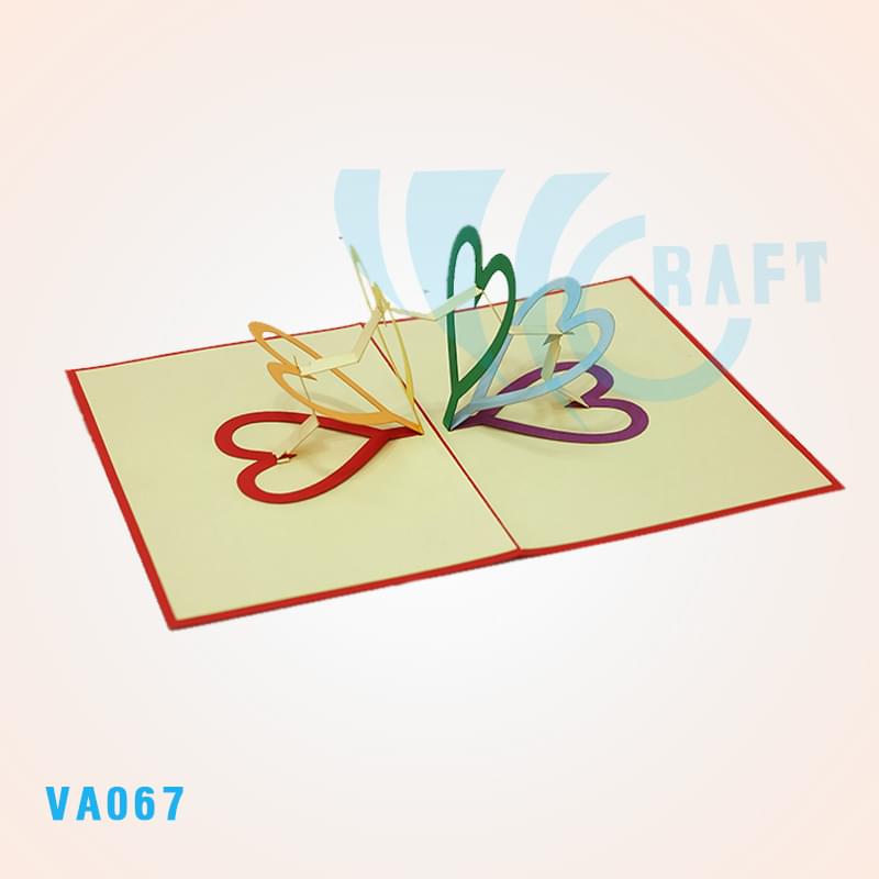 My Heart Beat For You Pop Up Card 3